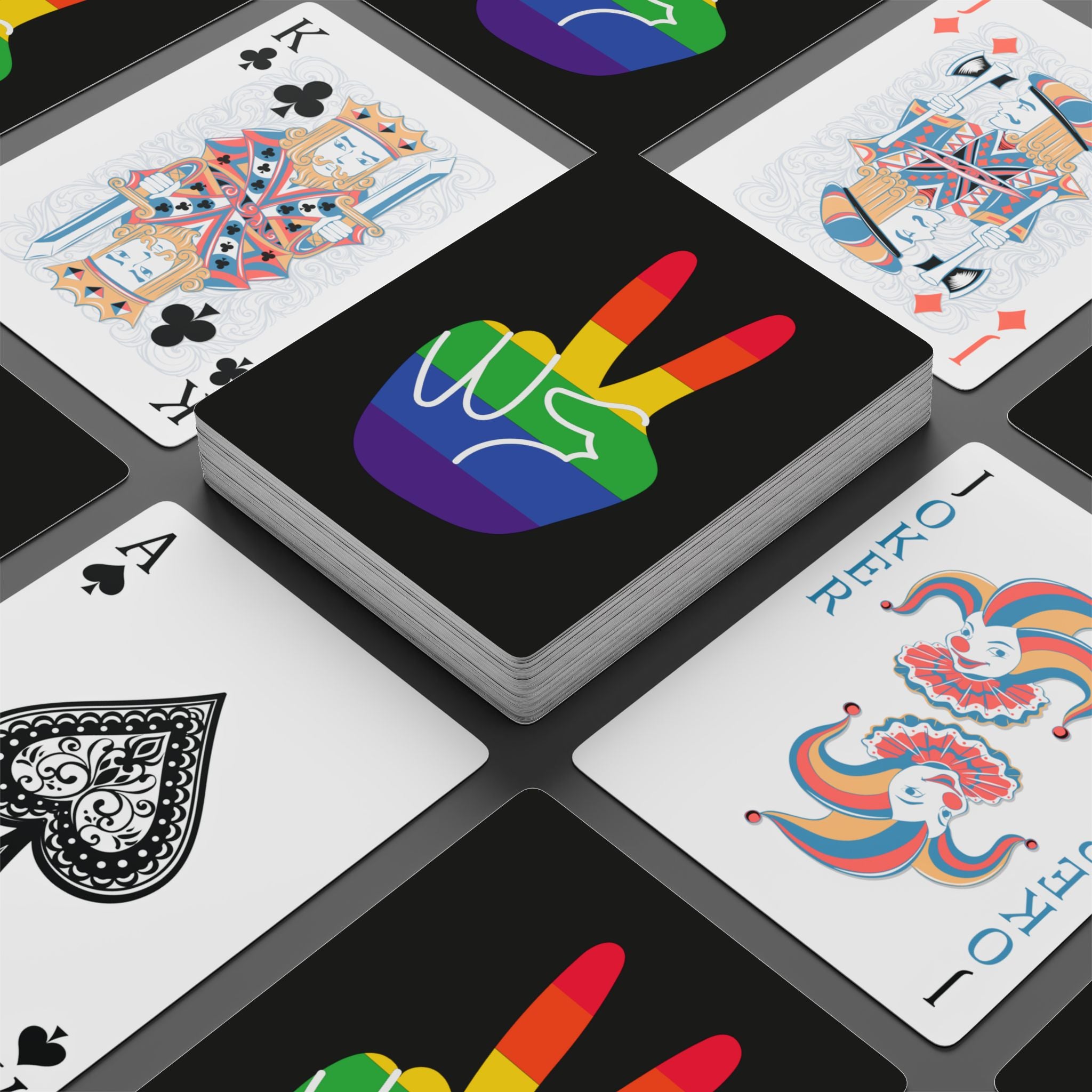 Peace & Pride Playing Cards – Minimal Unity Deck