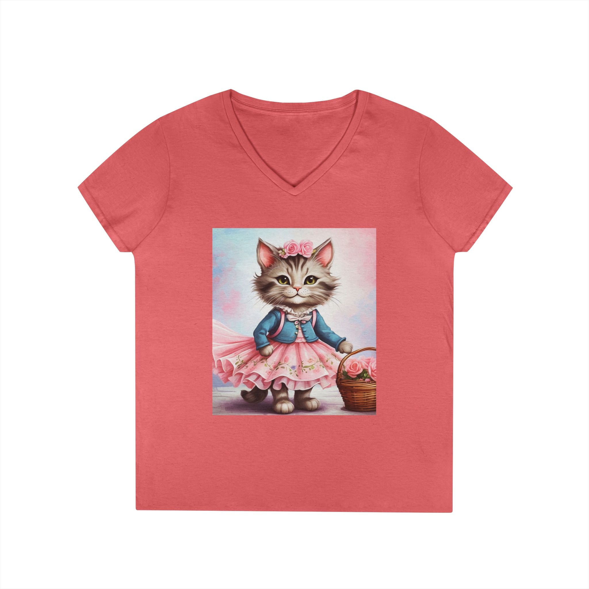 Spring Stroll Kitten – Charming Garden Tee