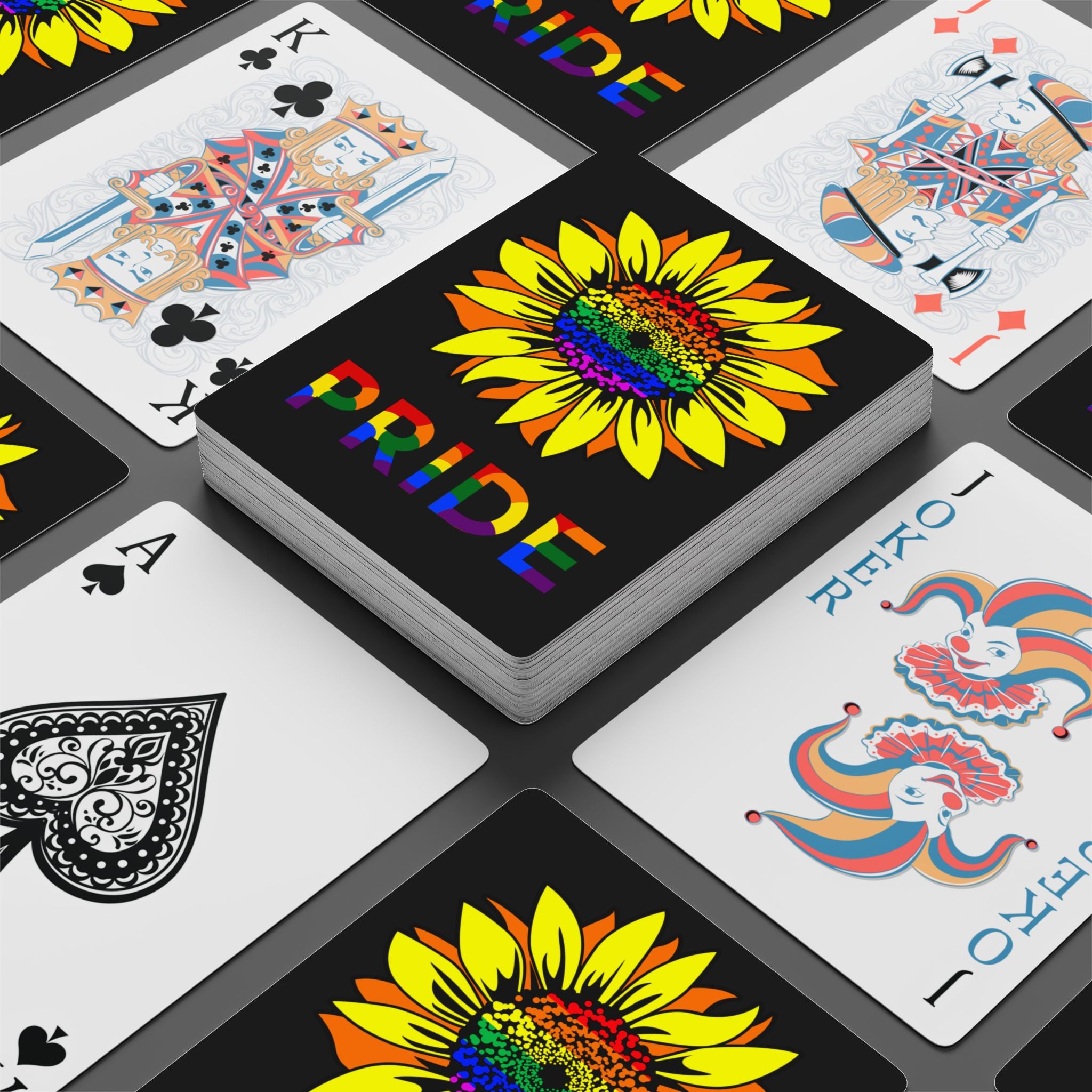 Pride Sunflower Playing Cards – Bold Unity Deck