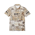 Vintage Headlines – Classic Newspaper Print Polo