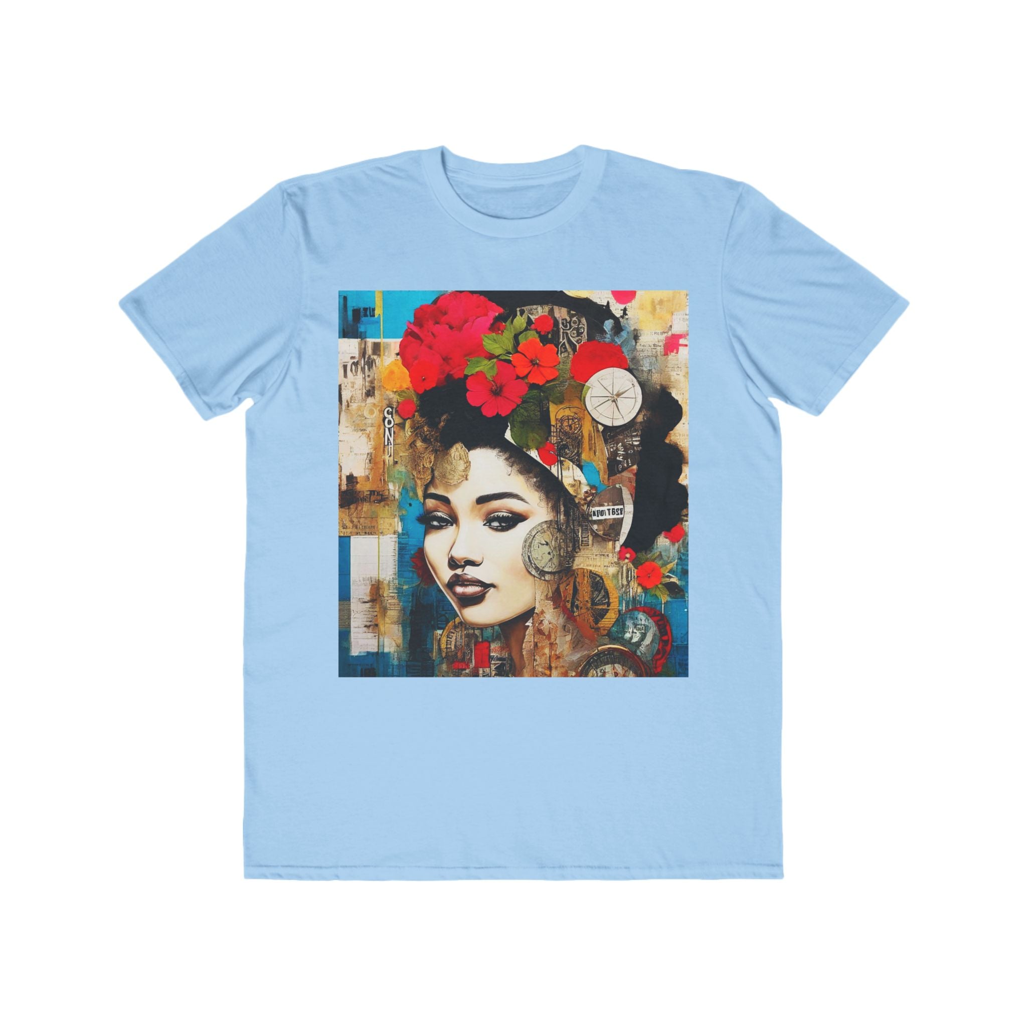 Blooming Heritage – Floral Crown Collage Art T-Shirt