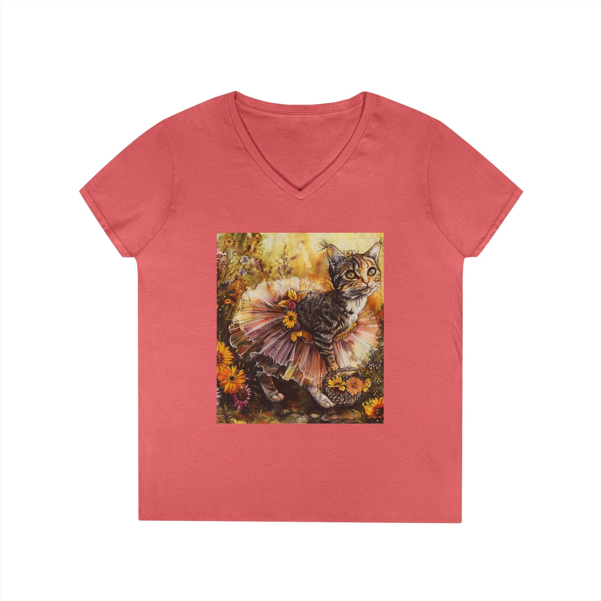 Golden Harvest Kitten – Autumn Bloom Tee