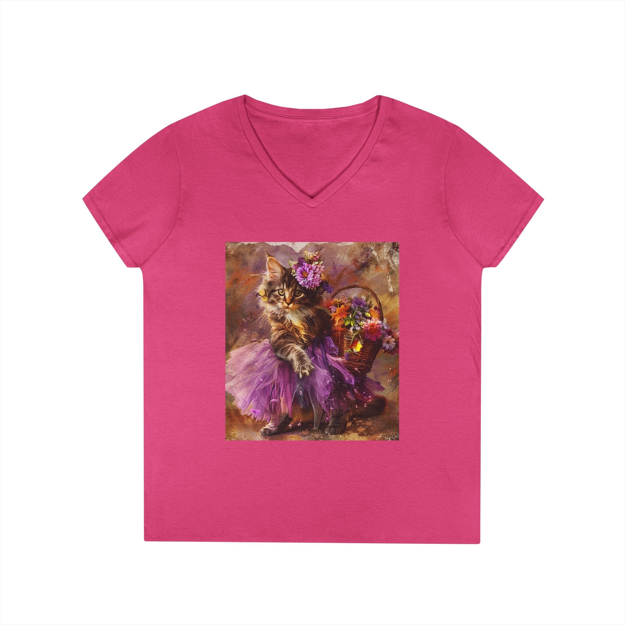 Plum Petal Kitten – Midnight Garden Tee