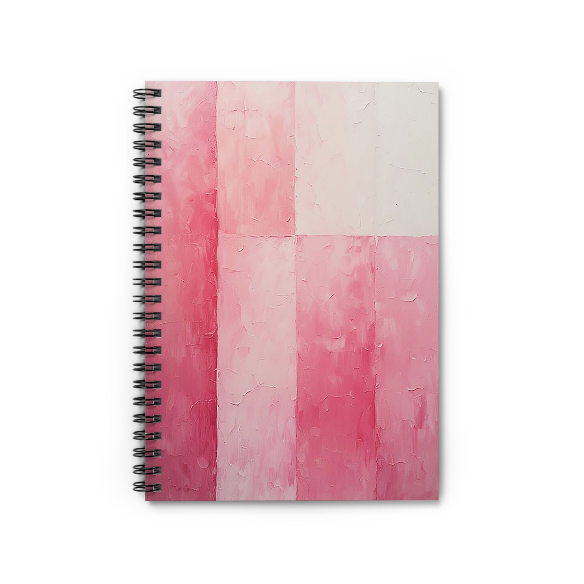Blush Drift Spiral Notebook – Soft Pink Abstract Minimal Journal (6” x 8”)