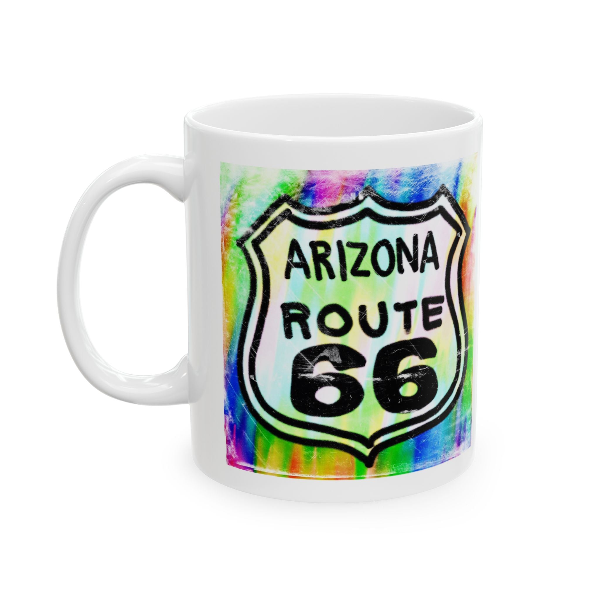 Arizona Route 66 Mug – Colorful Retro Road Trip Coffee Cup