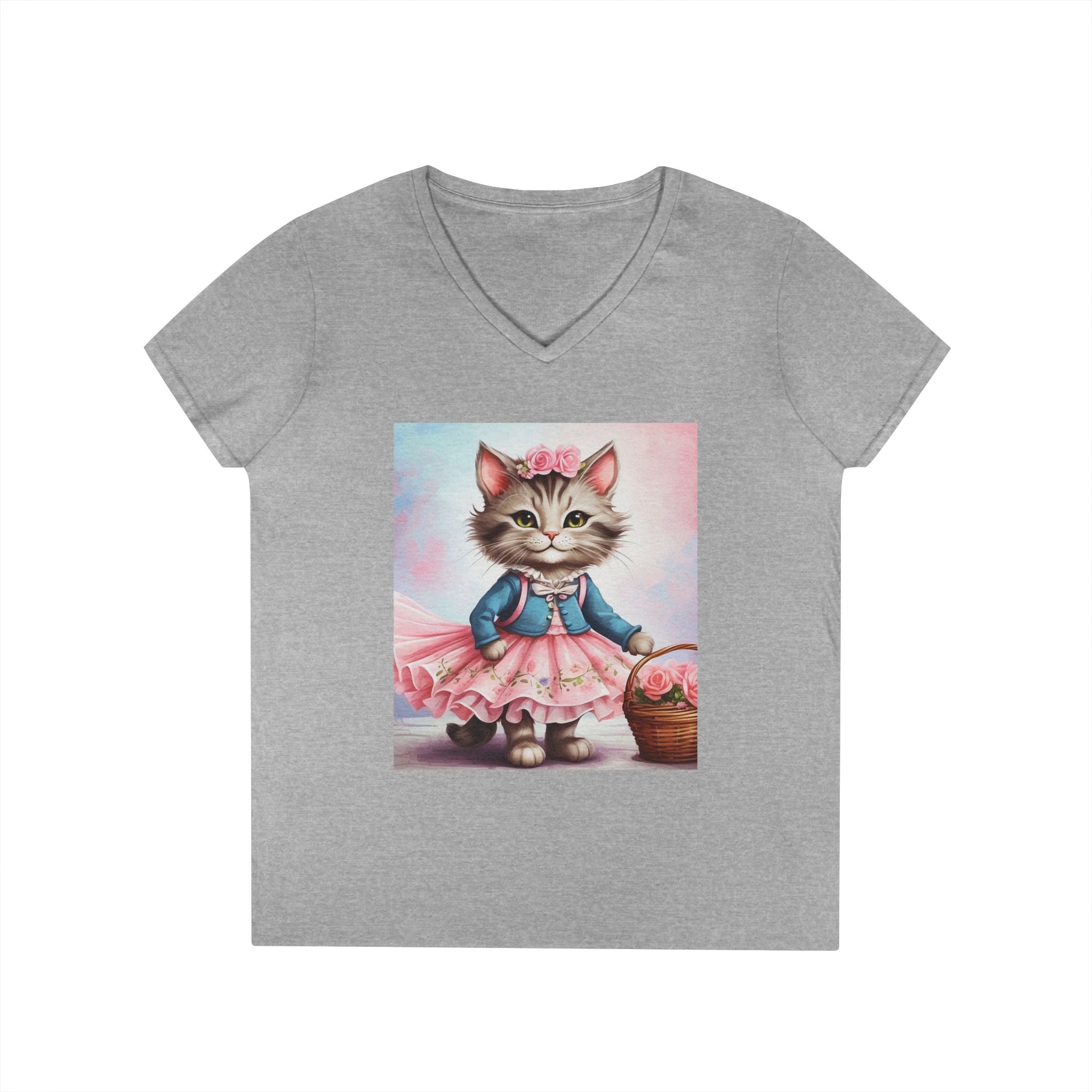 Spring Stroll Kitten – Charming Garden Tee