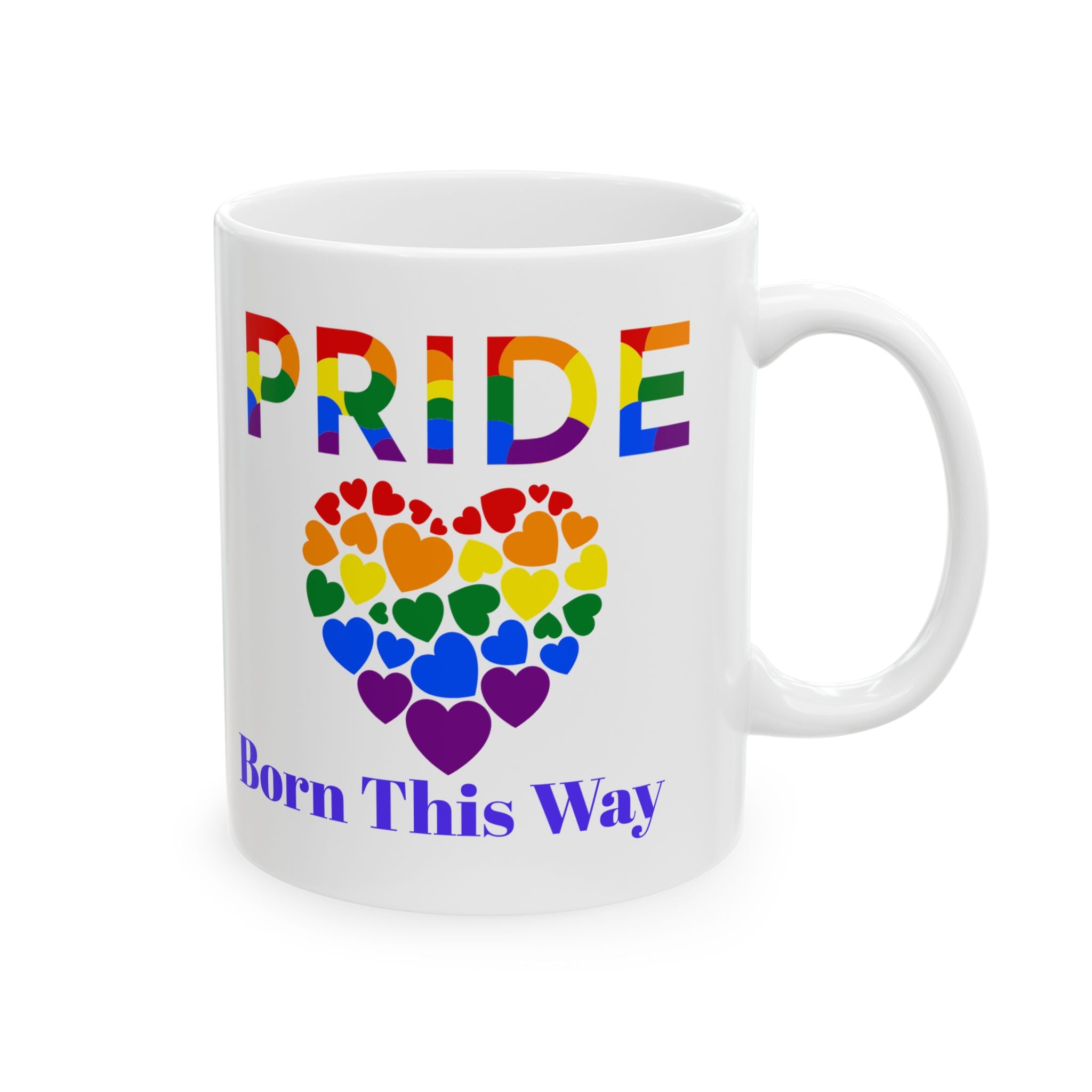 Pride Heart Mug – Bold Rainbow Love Statement