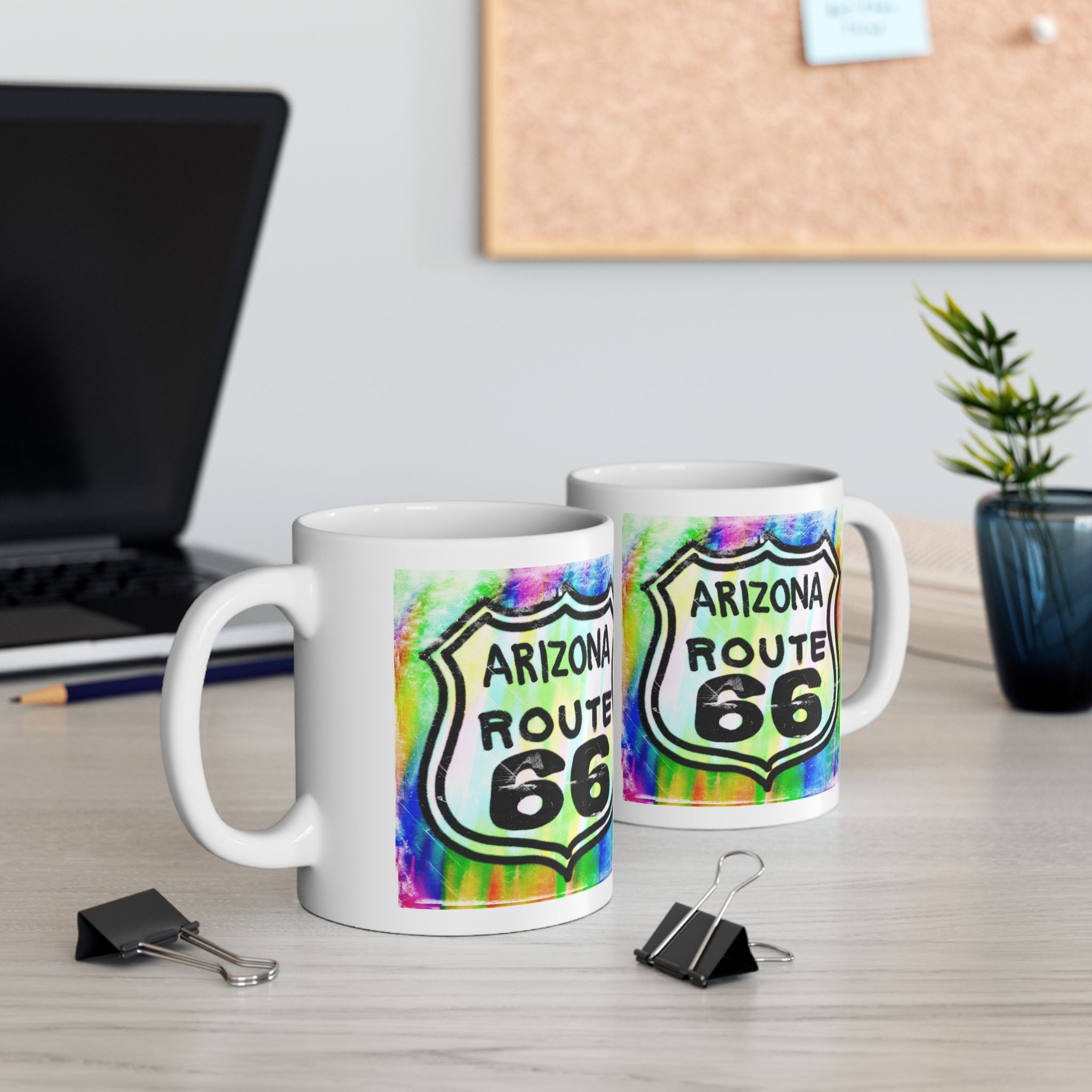 Arizona Route 66 Mug – Colorful Retro Road Trip Coffee Cup