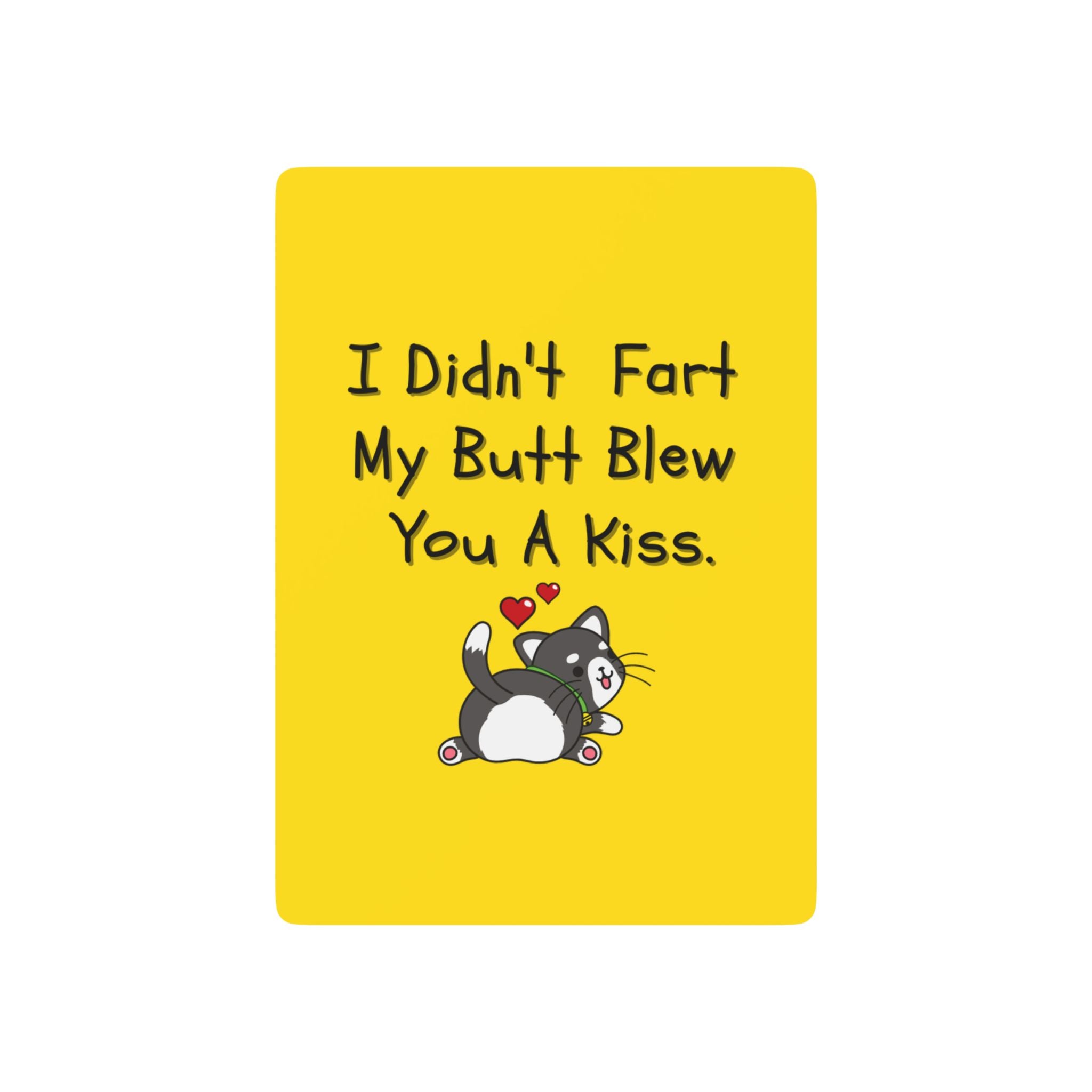 Butt Blew You a Kiss Playing Cards – Funny Cat Deck