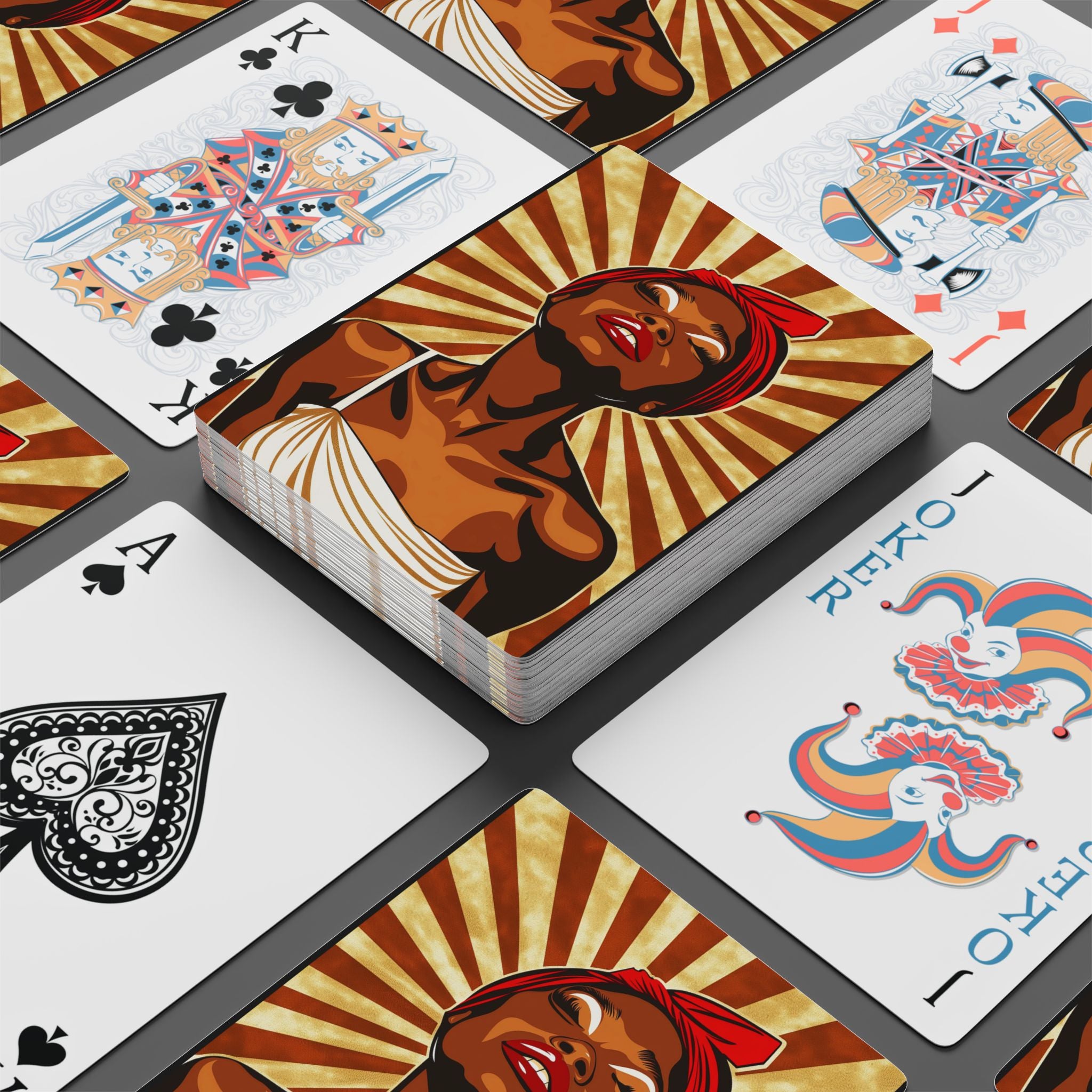 Golden Muse Playing Cards – Retro Luxe Deck