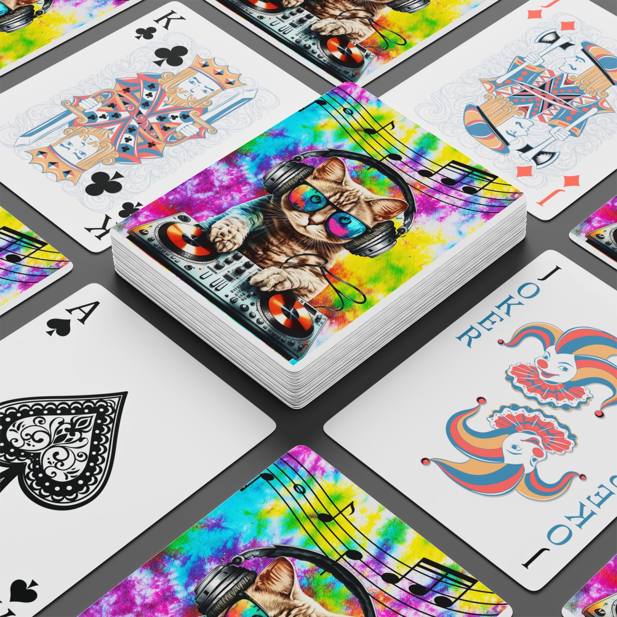 DJ Cat Beats Playing Cards – Music Flow Deck