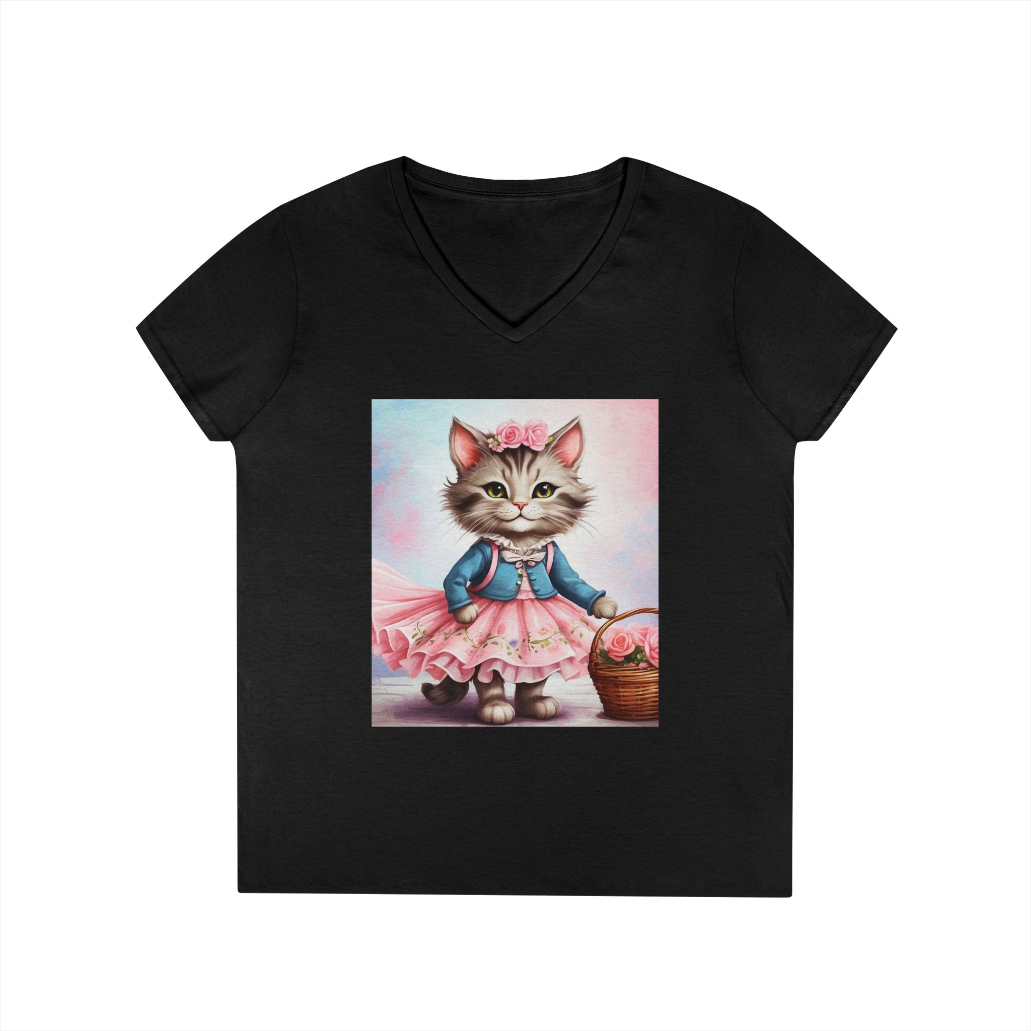 Spring Stroll Kitten – Charming Garden Tee