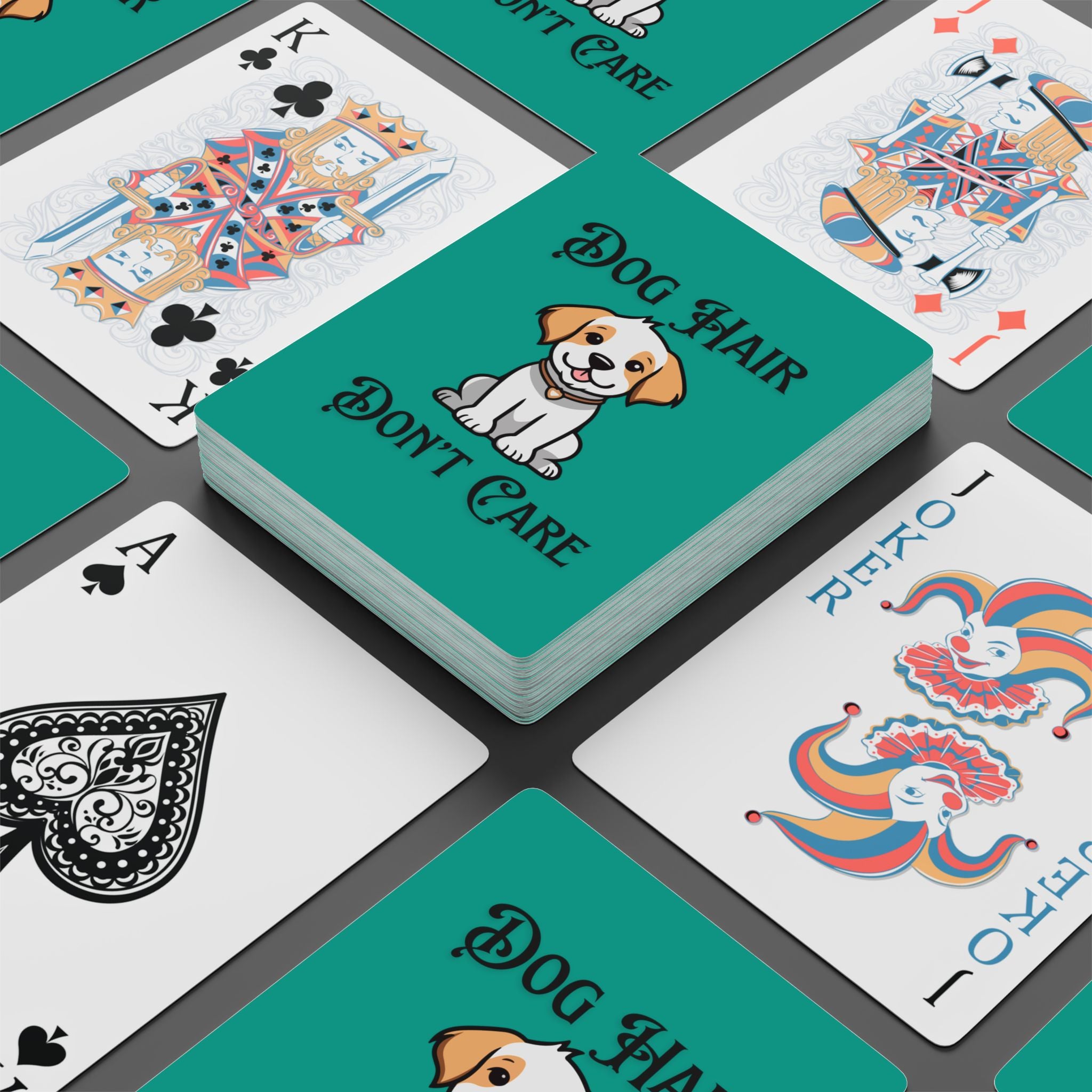 Dog Hair Don’t Care Playing Cards – Funny Pet Lover Deck