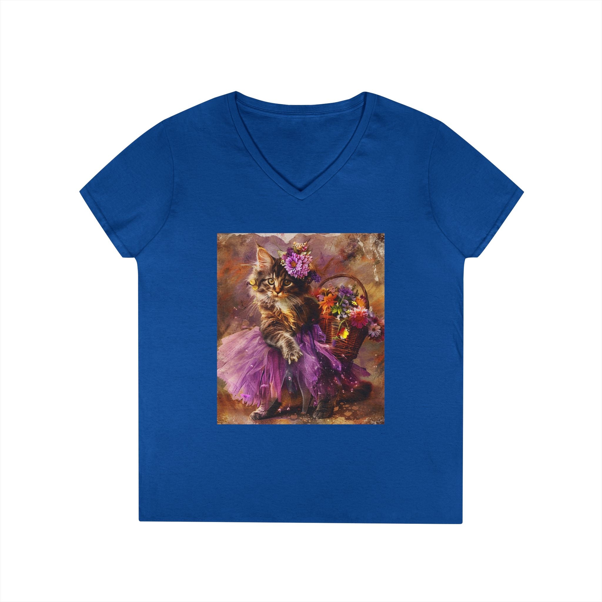 Plum Petal Kitten – Midnight Garden Tee