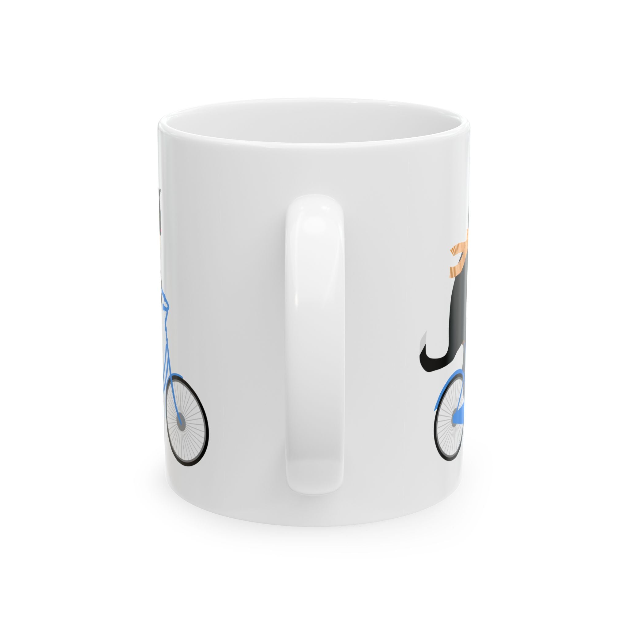 Enjoy the Ride Cat Mug – Cute Bicycle Kitty Coffee Cup
