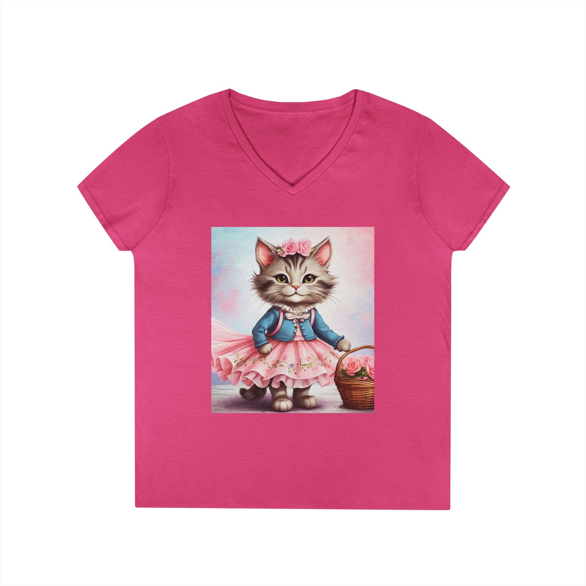 Spring Stroll Kitten – Charming Garden Tee
