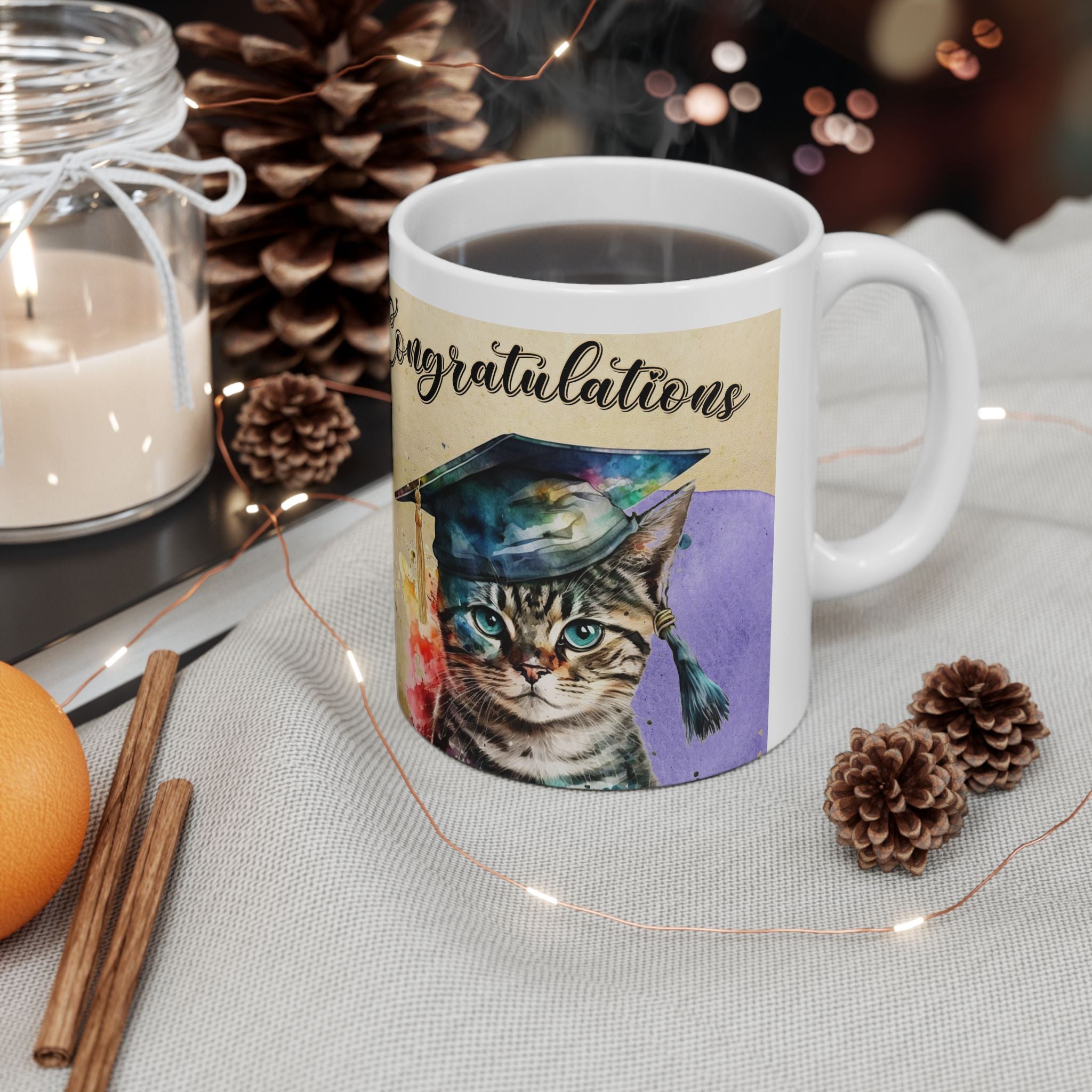 Purr-oud of You Graduation Mug – Cute Cat Graduation Gift