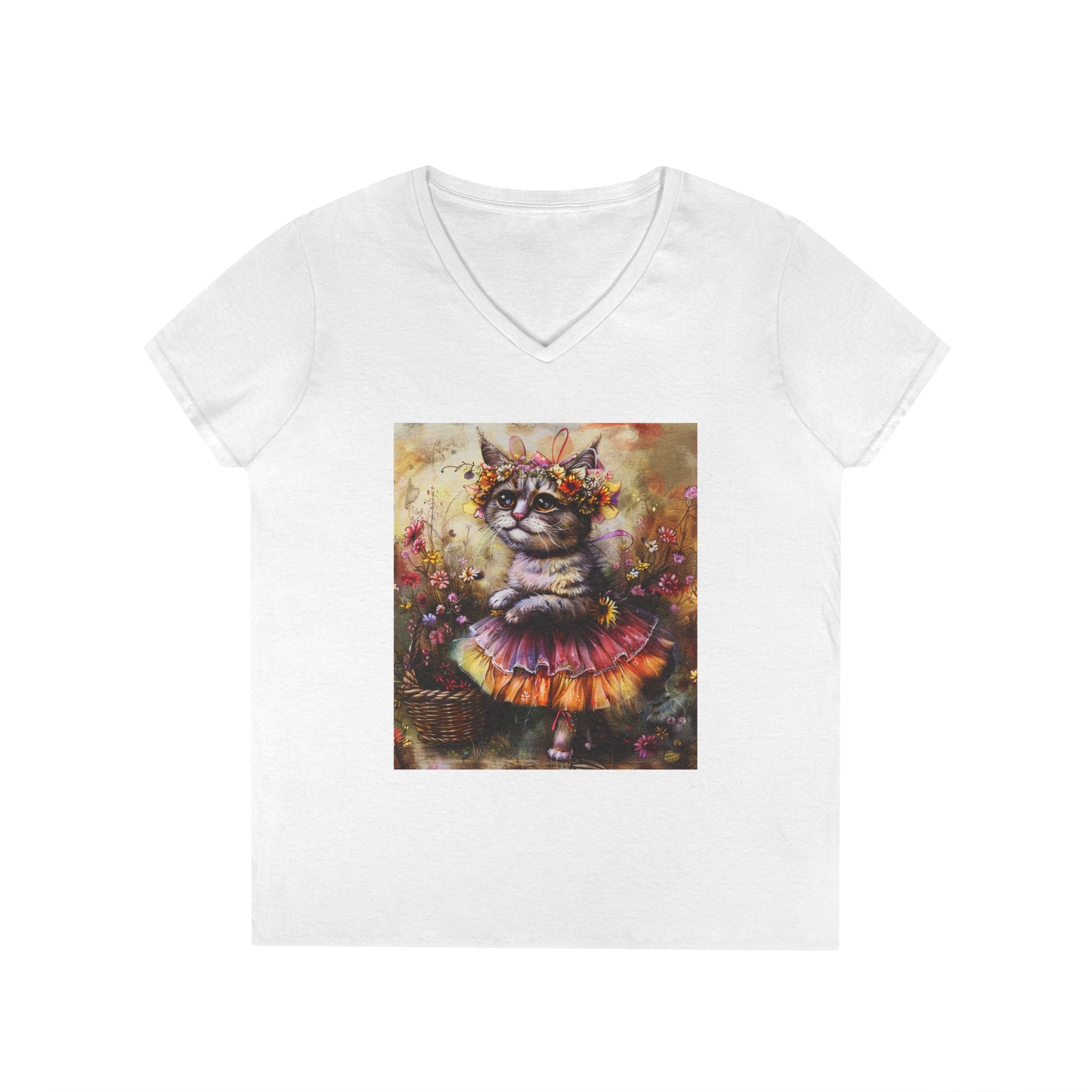 Sunset Bloom Kitten – Golden Garden Tee