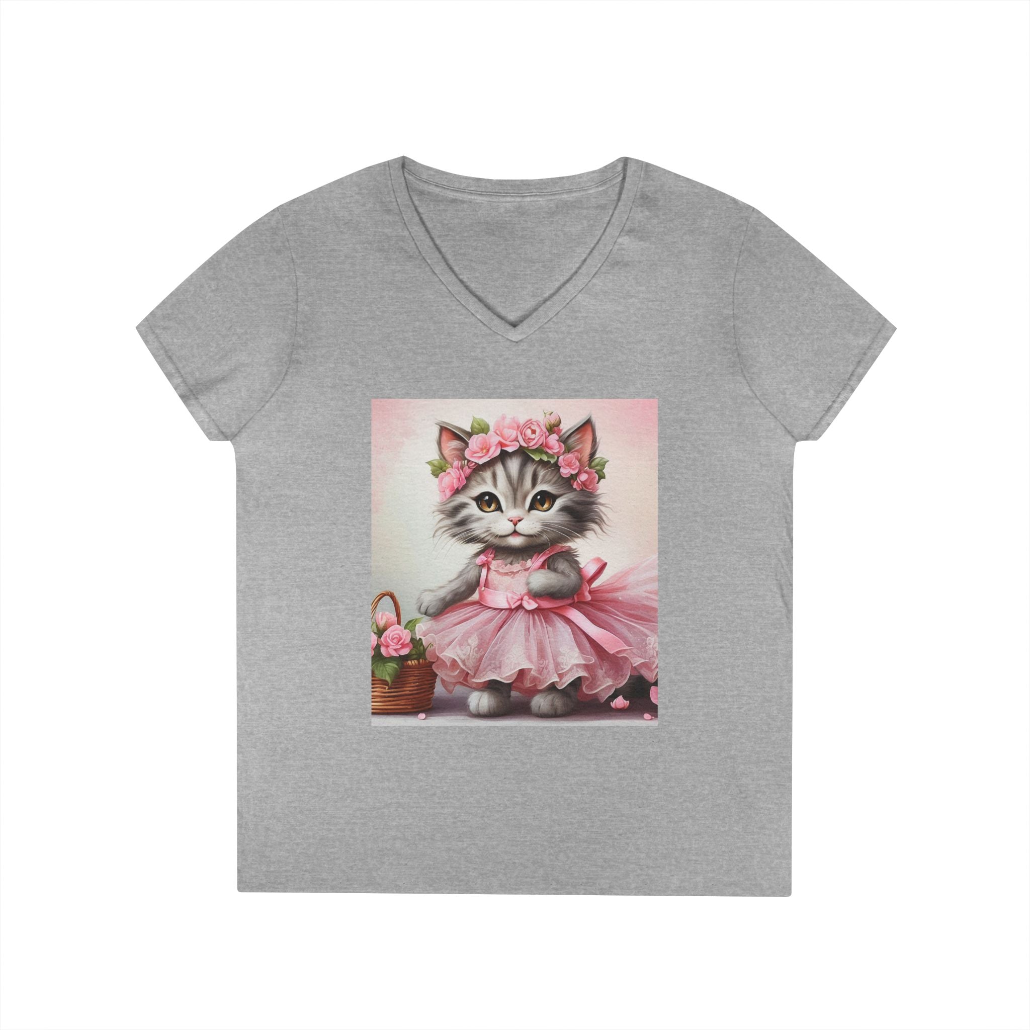 Blush Ballerina Kitten – Sweet Elegance Tee