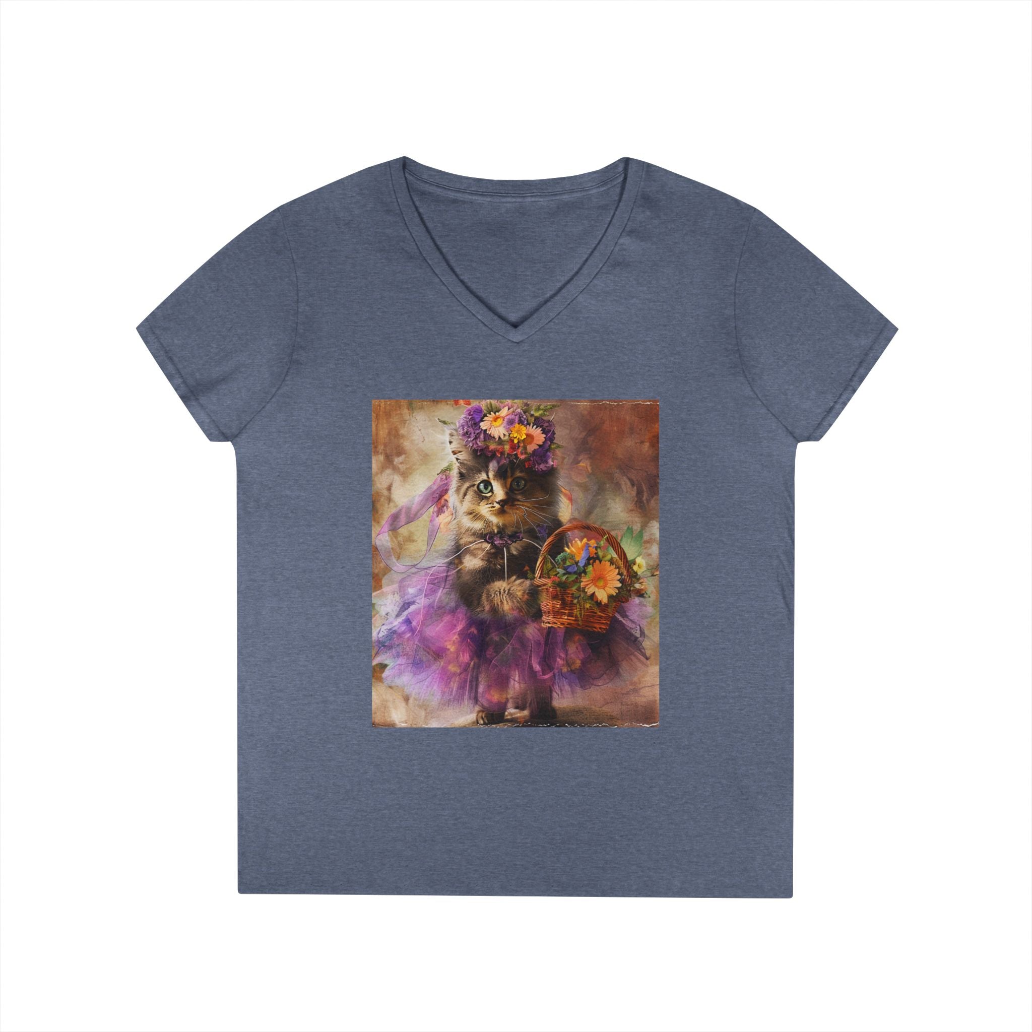 Boho Blossom Kitten – Artistic Garden Tee