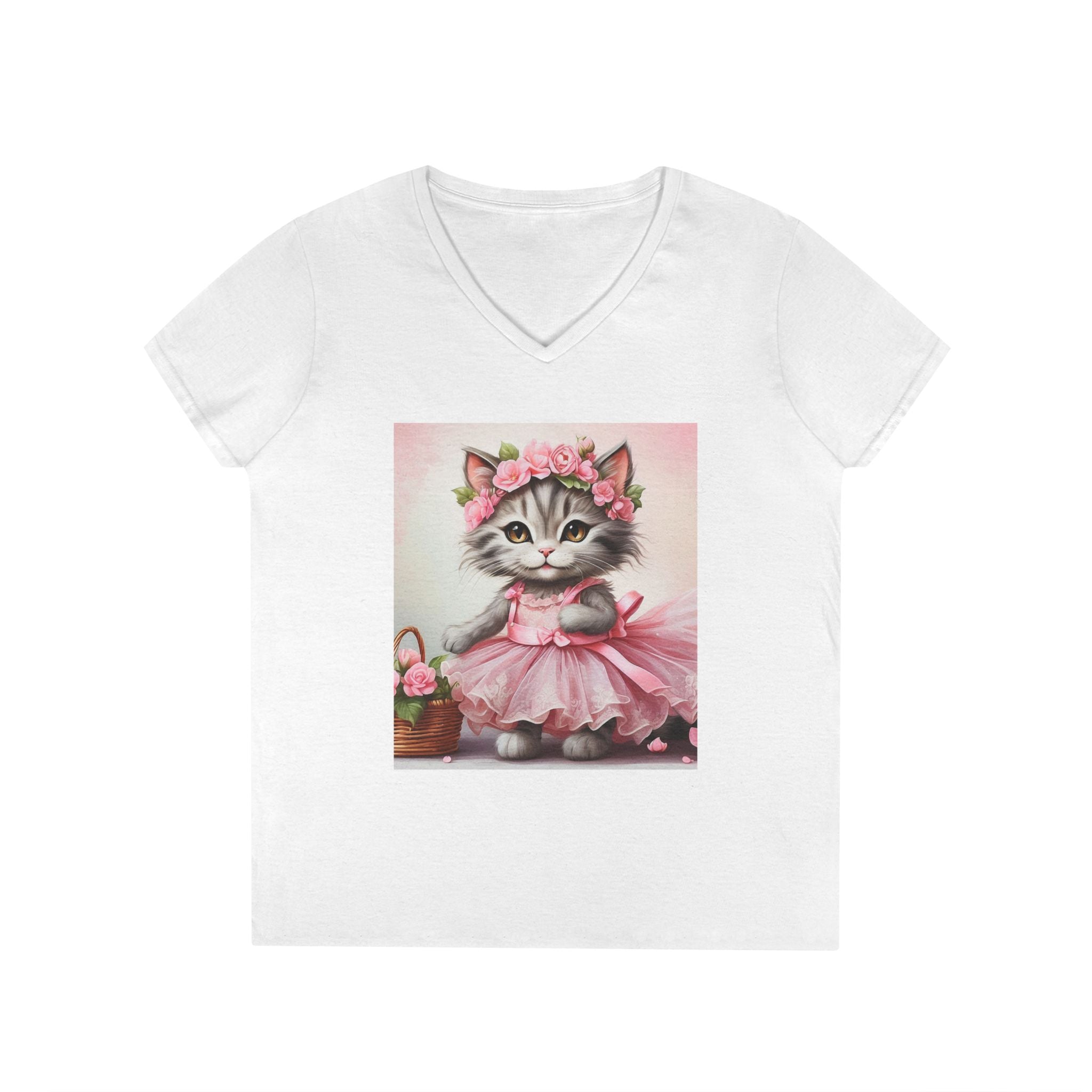 Blush Ballerina Kitten – Sweet Elegance Tee