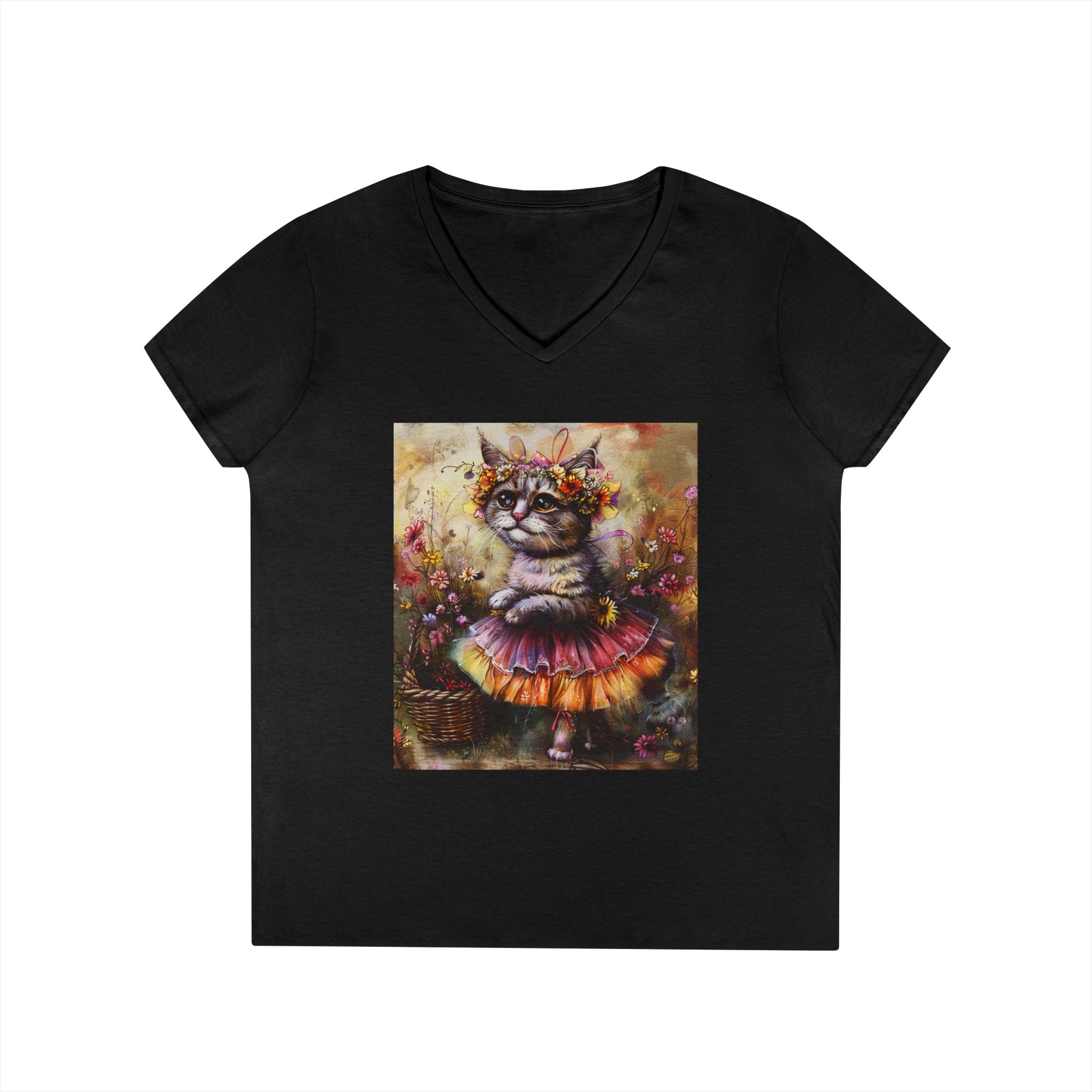 Sunset Bloom Kitten – Golden Garden Tee