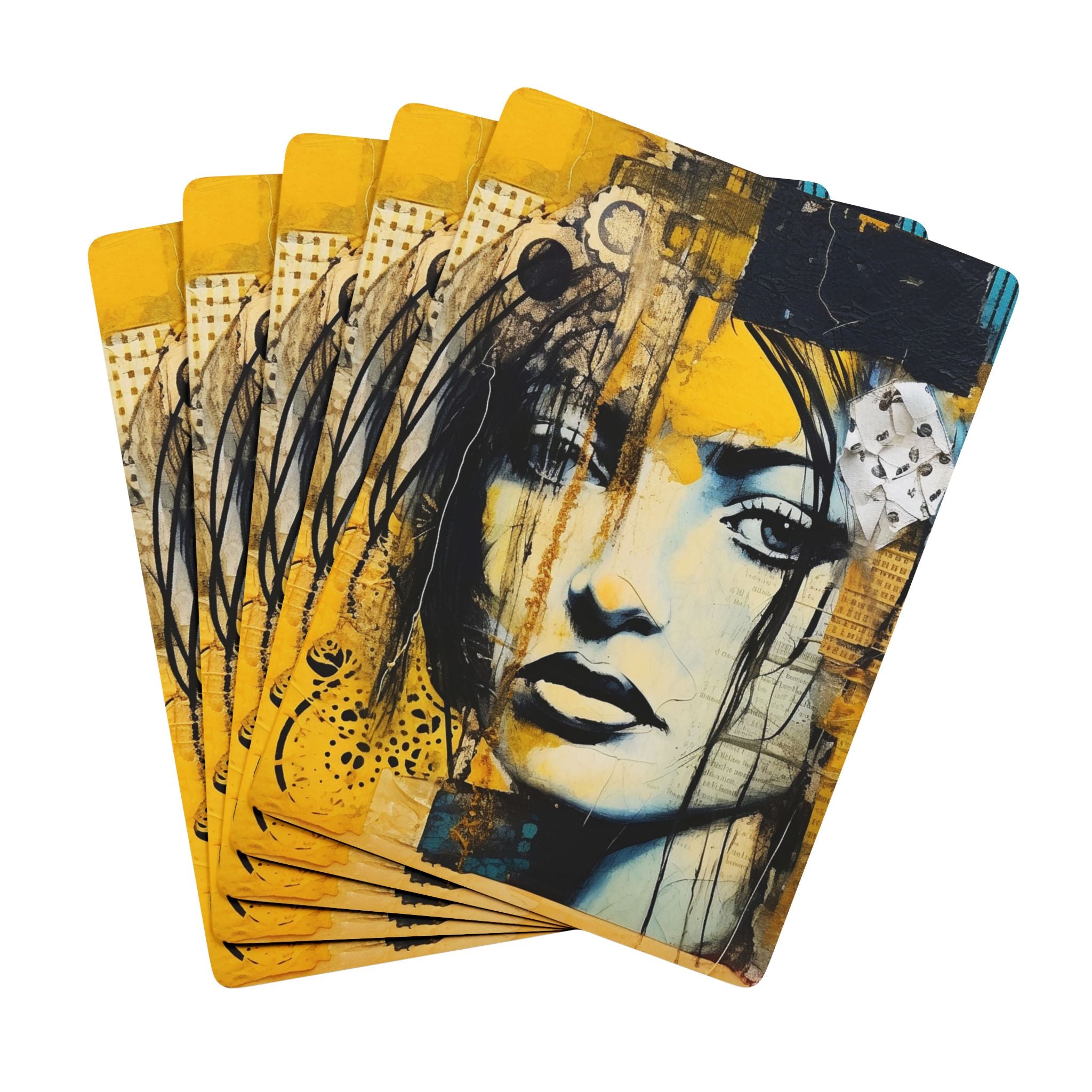 Noir Muse Playing Cards – Abstract Luxe Art Deck