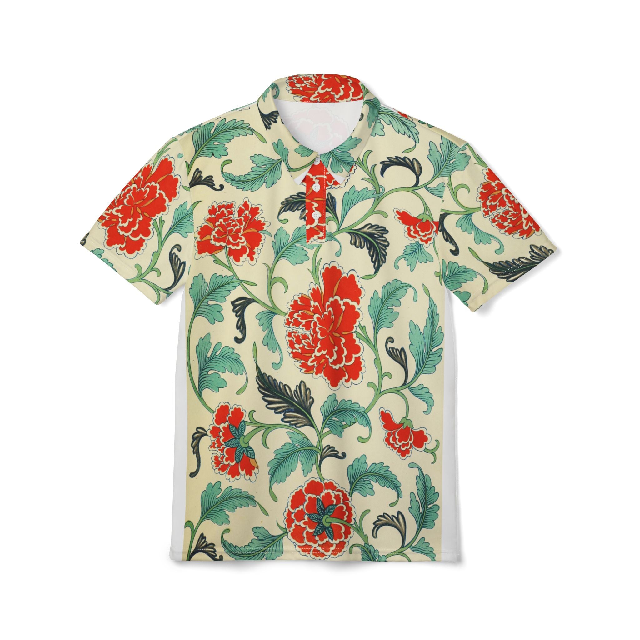 Vintage Garden Bloom – Classic Floral Polo