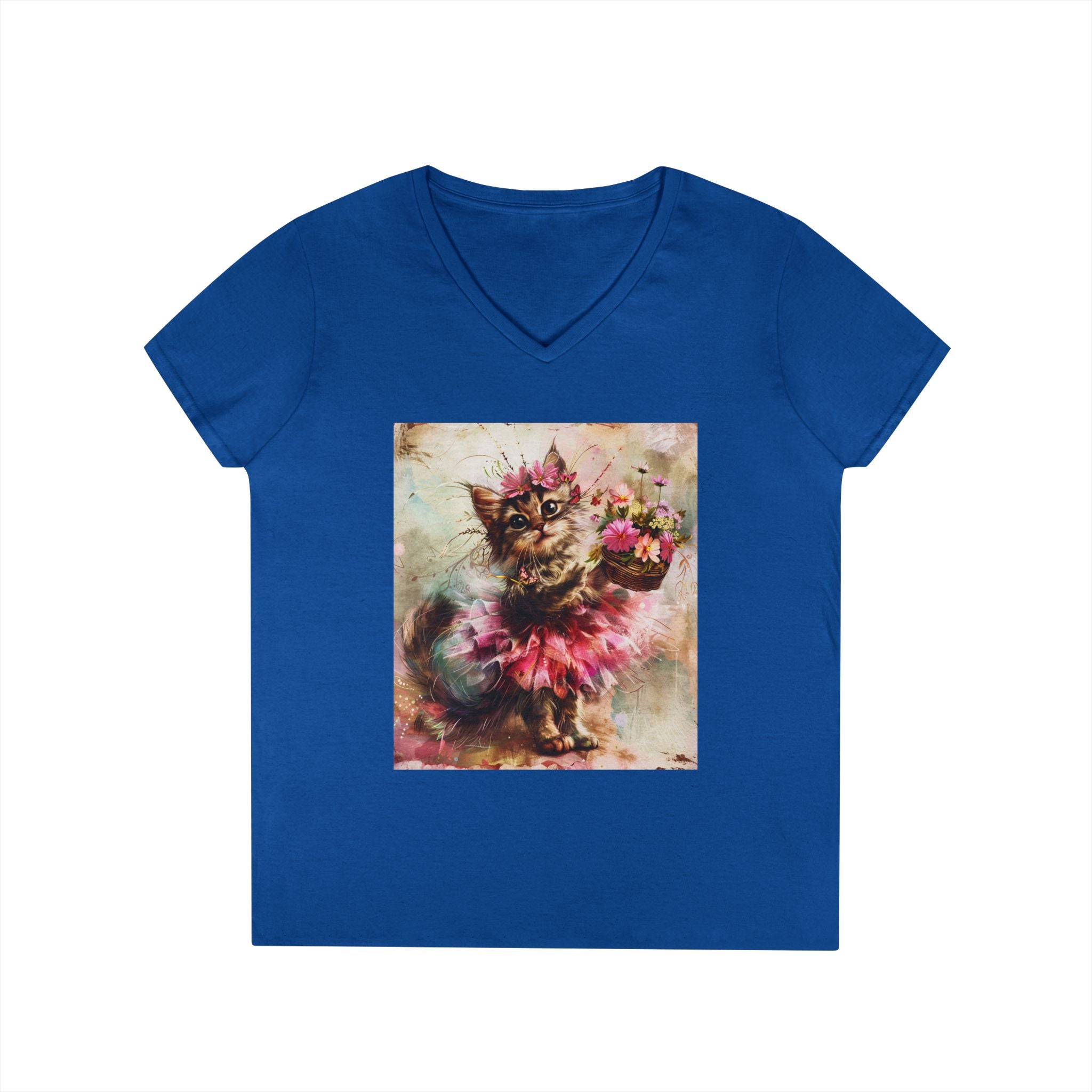 Rosy Whirl Kitten – Garden Twirl Tee