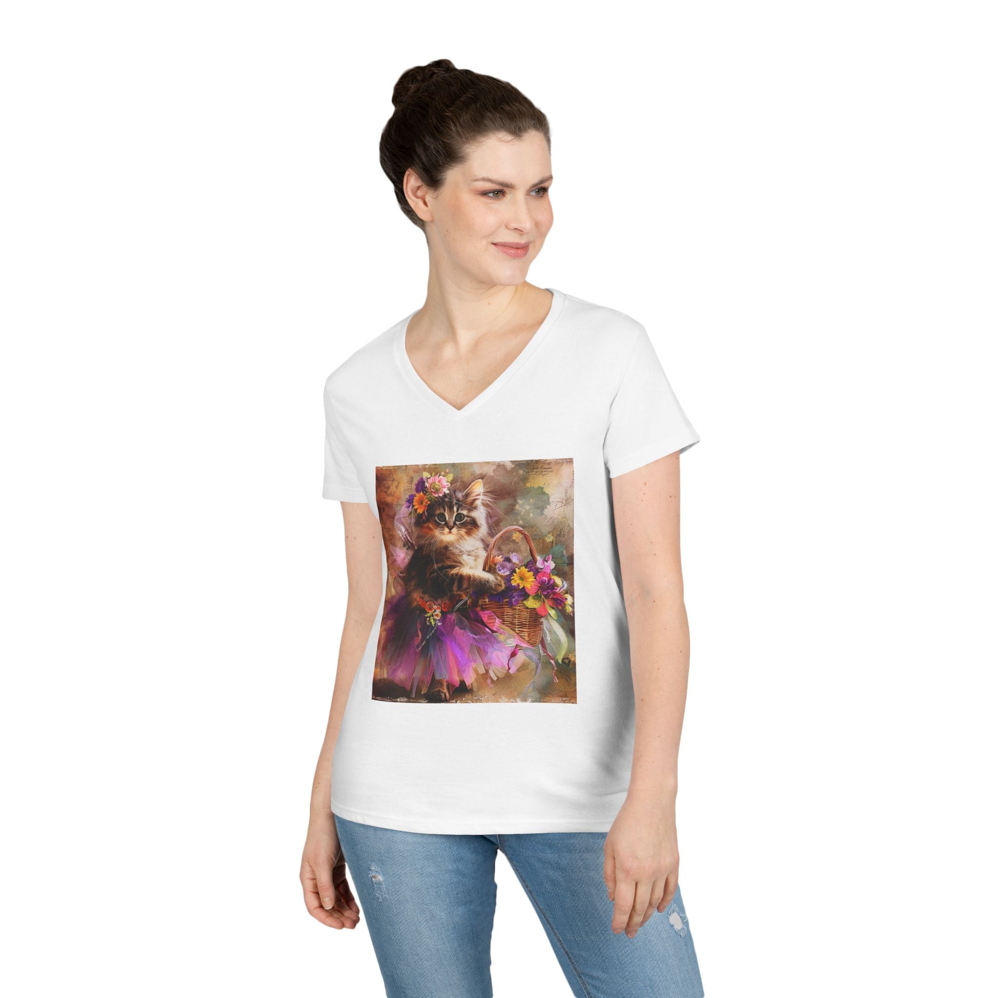 Velvet Bloom Kitten – Enchanted Garden Tee