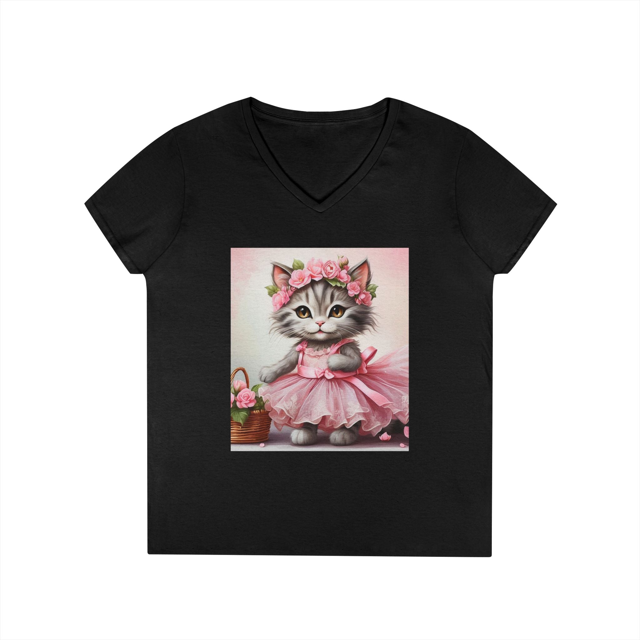 Blush Ballerina Kitten – Sweet Elegance Tee