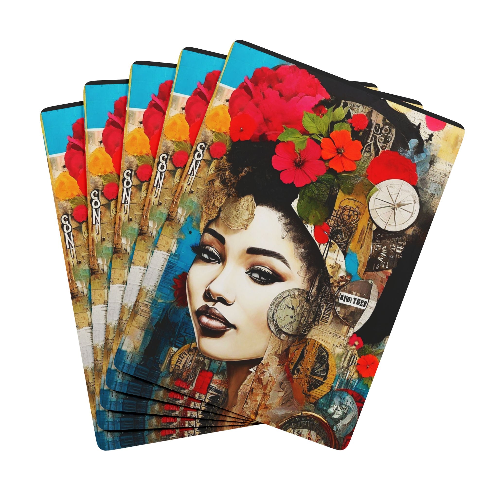 Floral Muse Playing Cards – Timeless Art Collage Deck