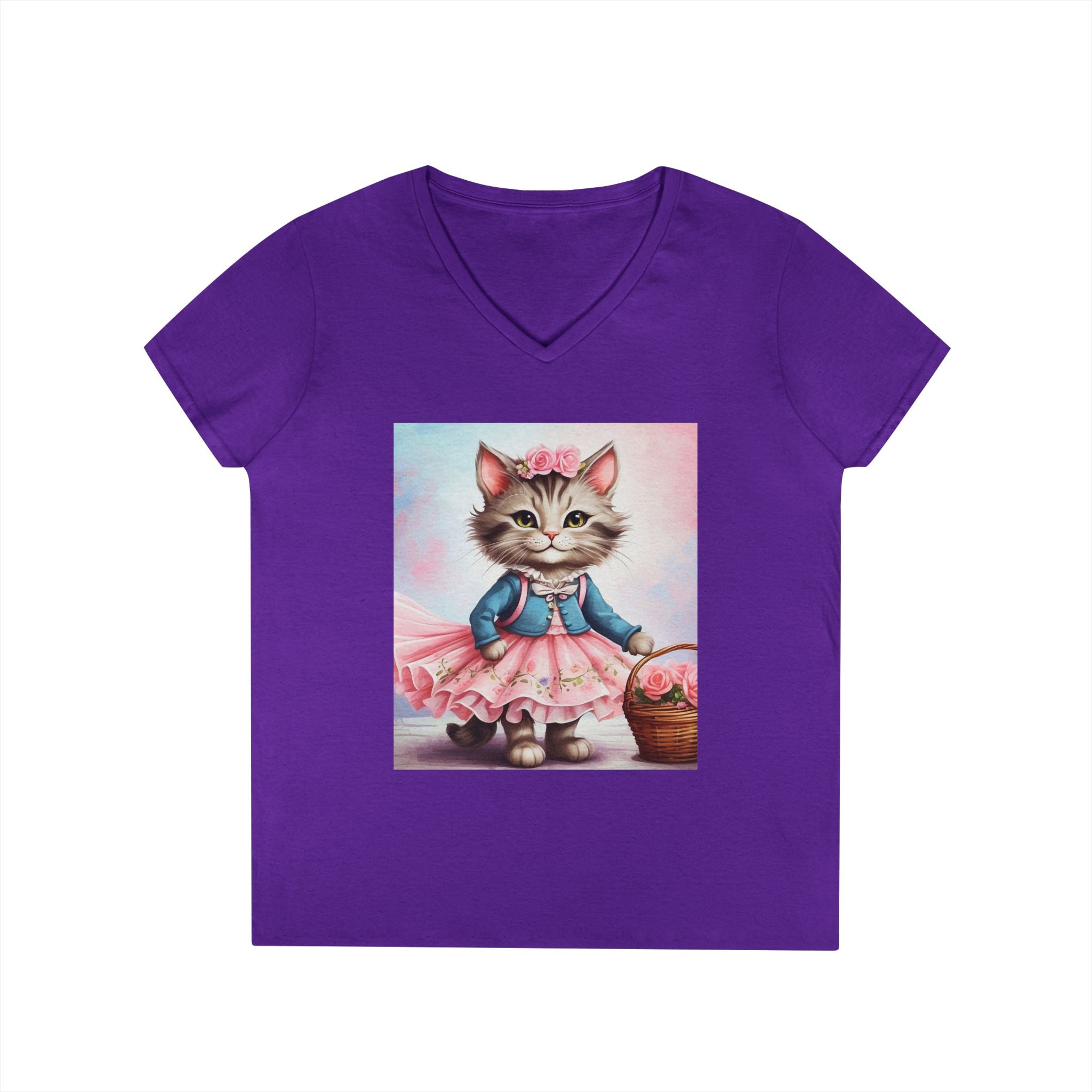 Spring Stroll Kitten – Charming Garden Tee