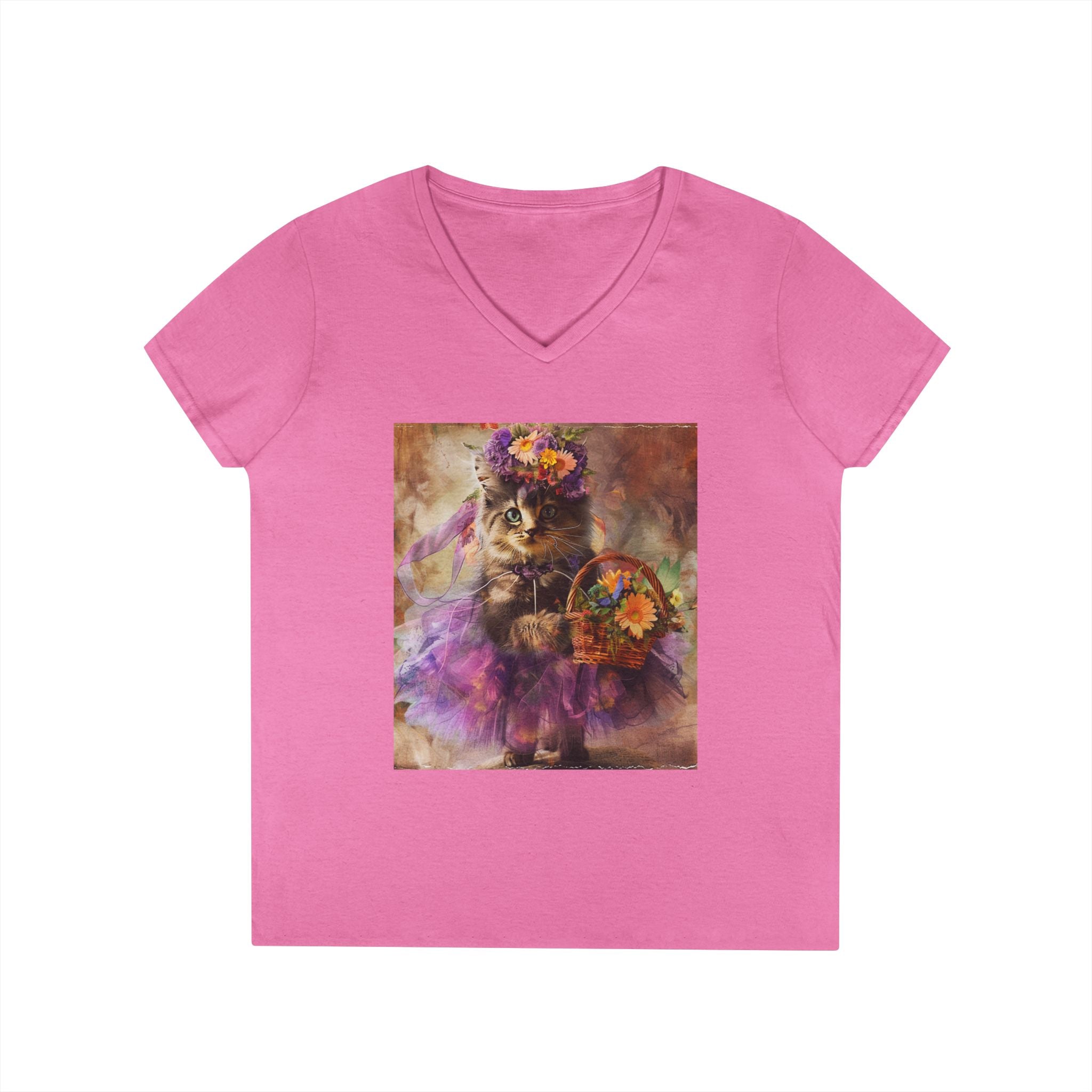 Boho Blossom Kitten – Artistic Garden Tee