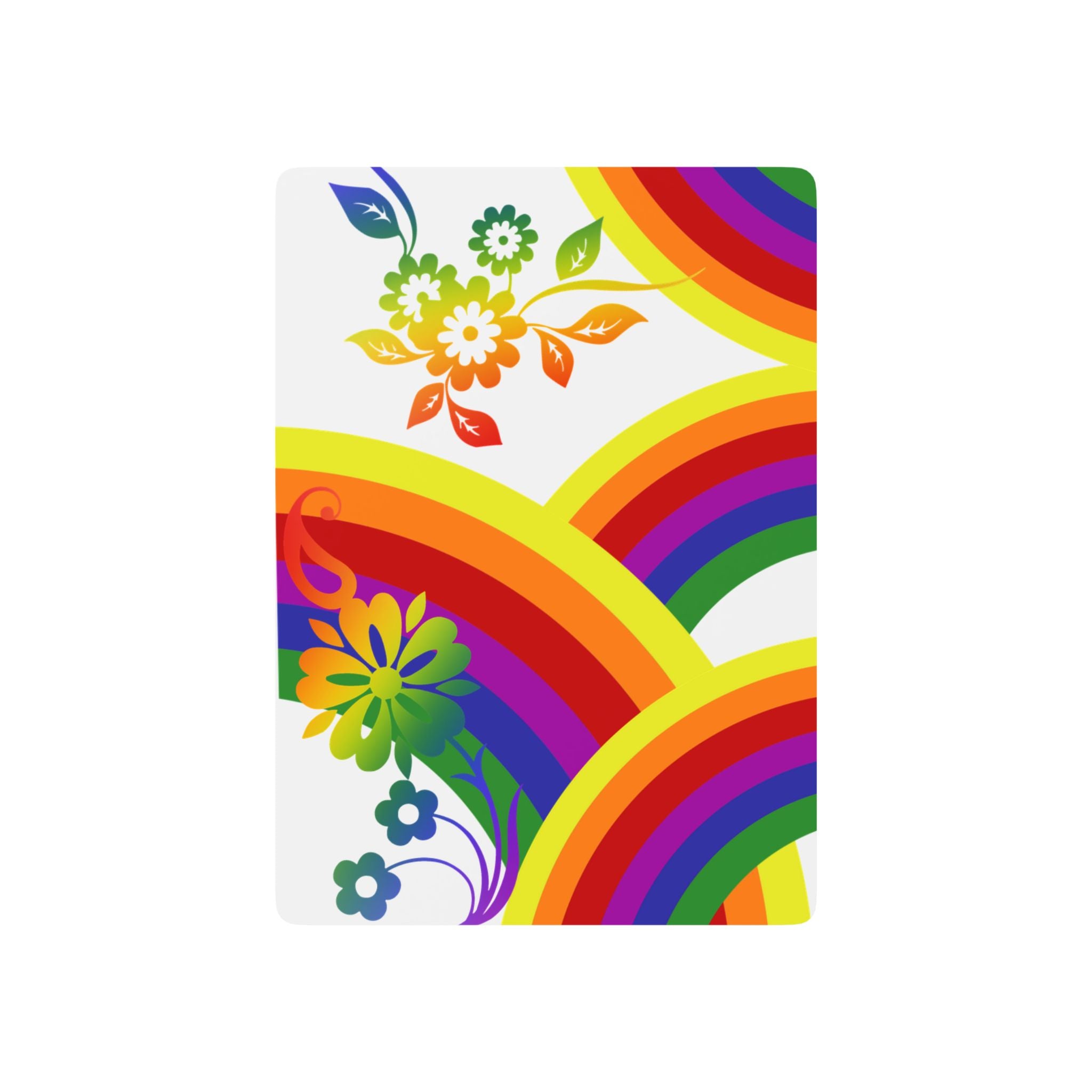 Rainbow Bloom Playing Cards – Vibrant Floral Deck