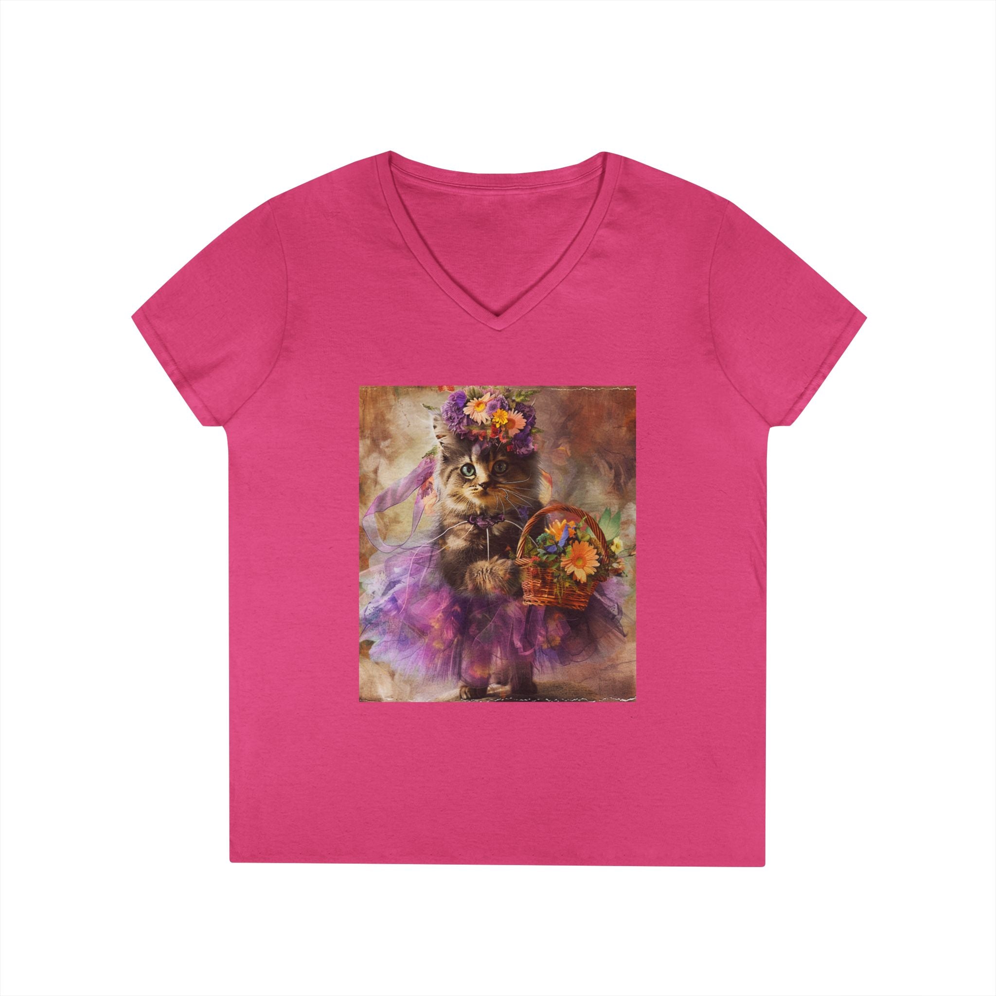 Boho Blossom Kitten – Artistic Garden Tee