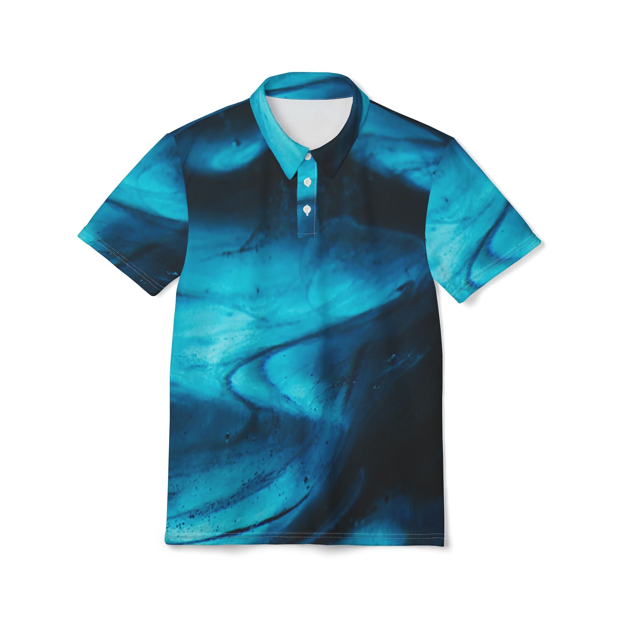 Ocean Drift Polo – Deep Current Luxe Shirt
