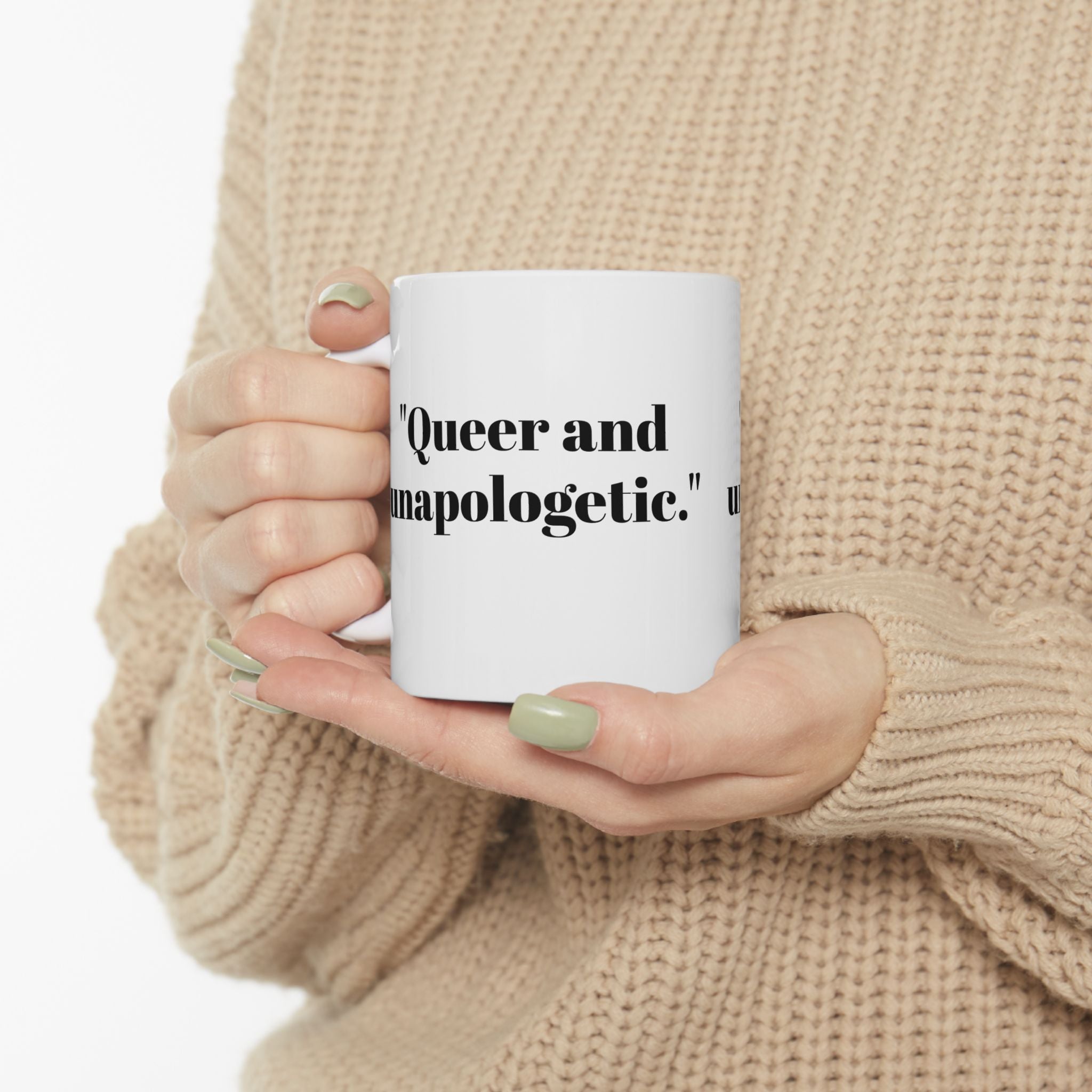 Queer & Unapologetic Mug – Bold Pride Statement Coffee Cup