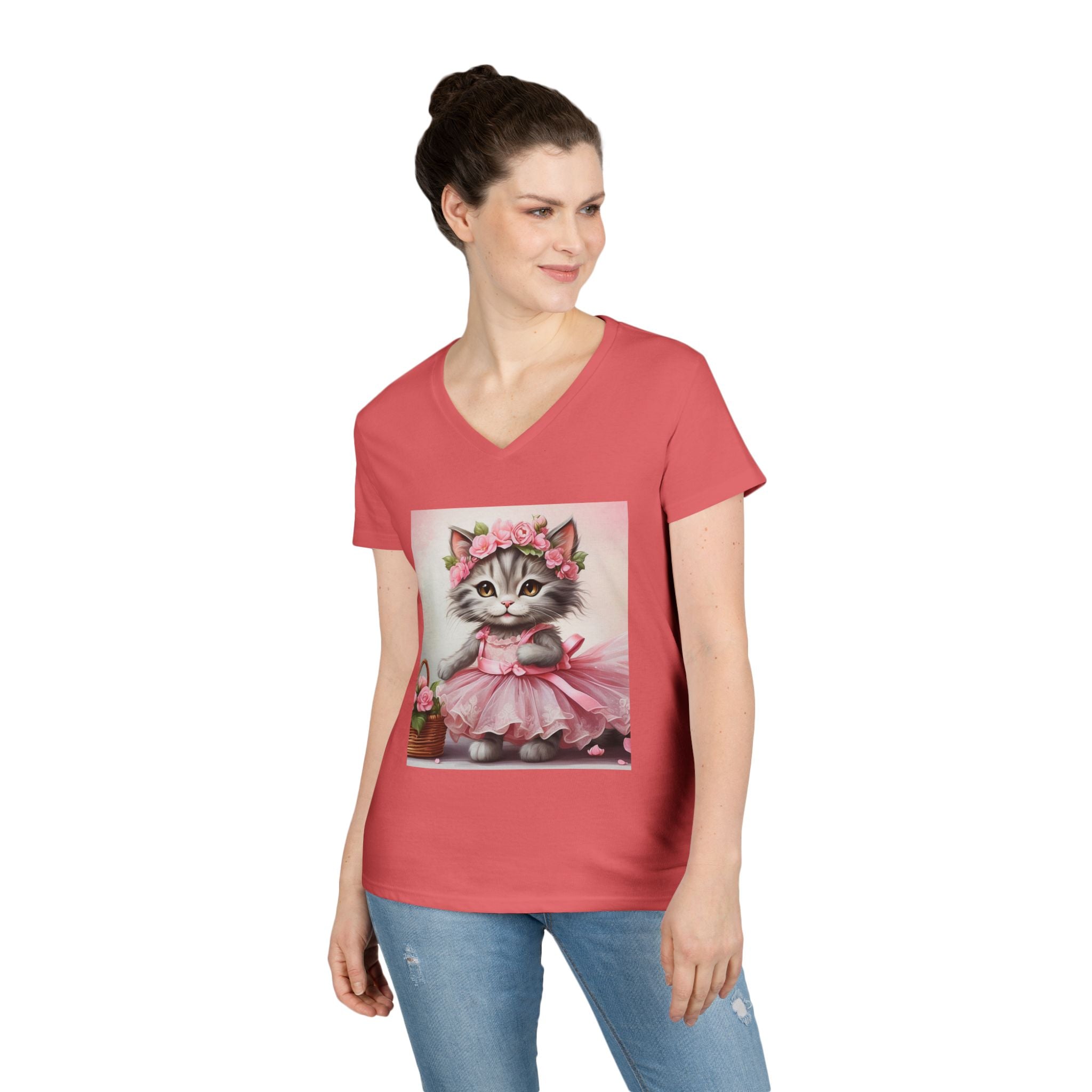 Blush Ballerina Kitten – Sweet Elegance Tee