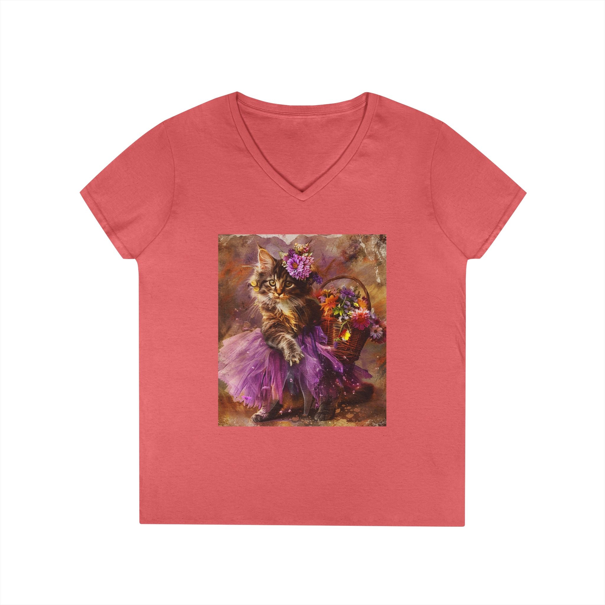 Plum Petal Kitten – Midnight Garden Tee