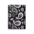 Classic Paisley Spiral Notebook – Elegant Boho Pattern Journal (6” x 8”)
