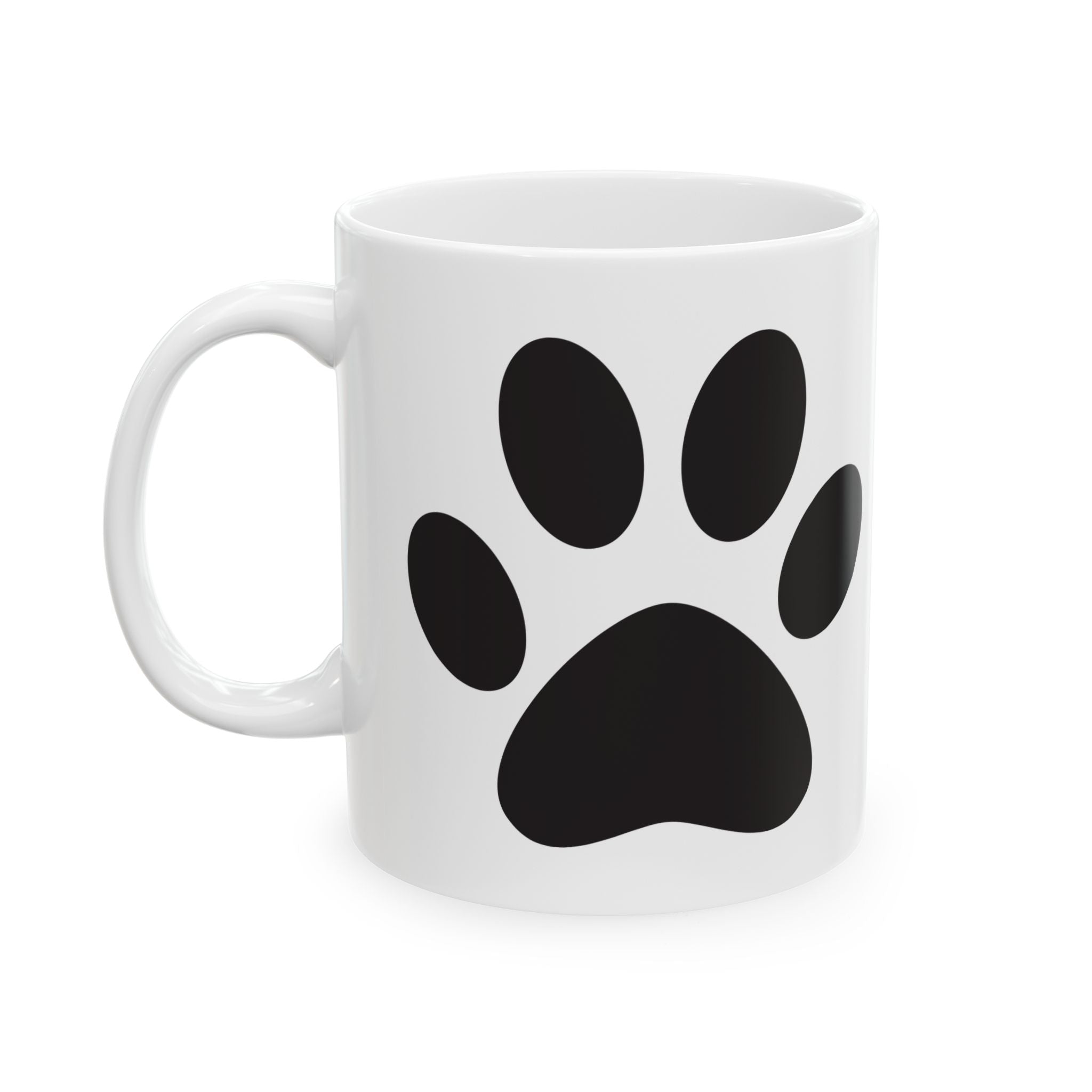 Minimal Paw Print Mug – Pet Lover Coffee Cup