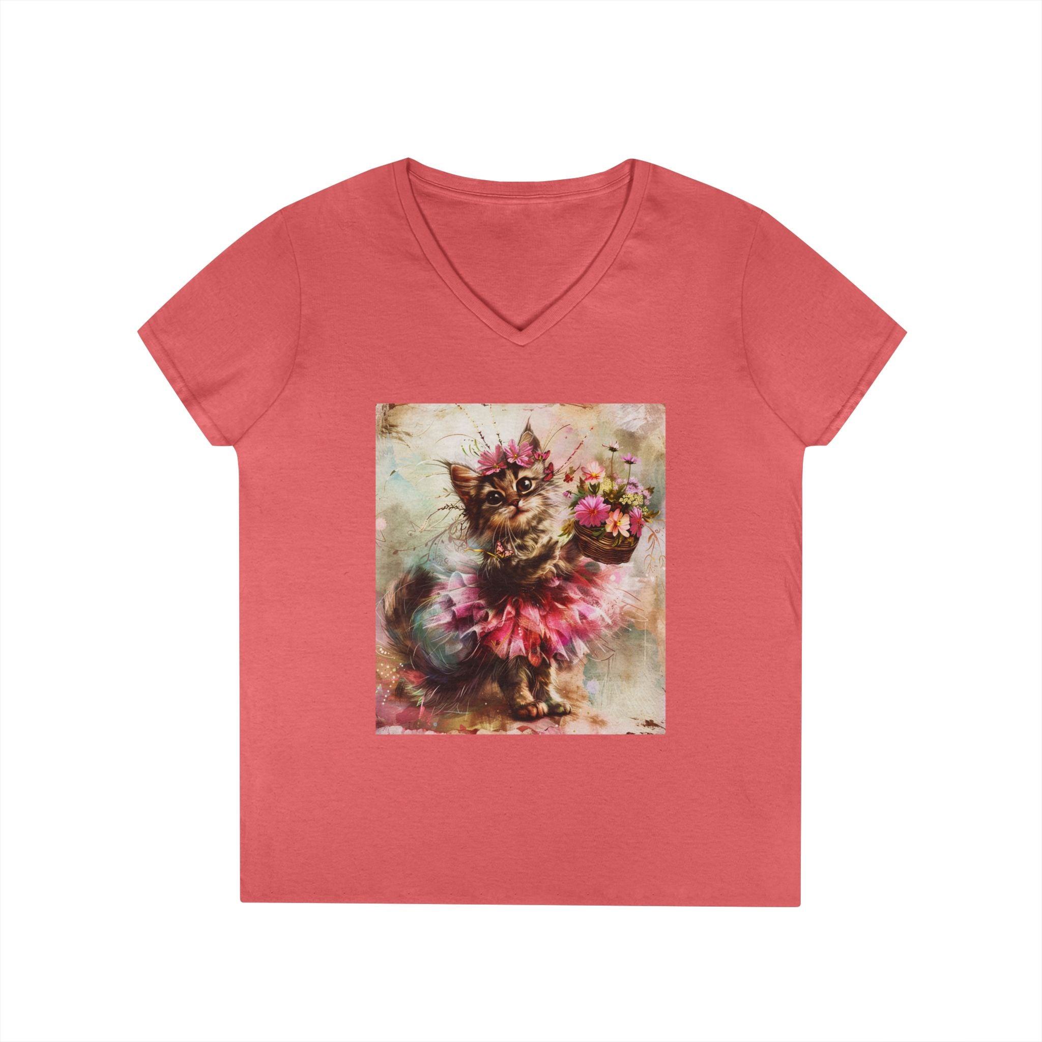 Rosy Whirl Kitten – Garden Twirl Tee