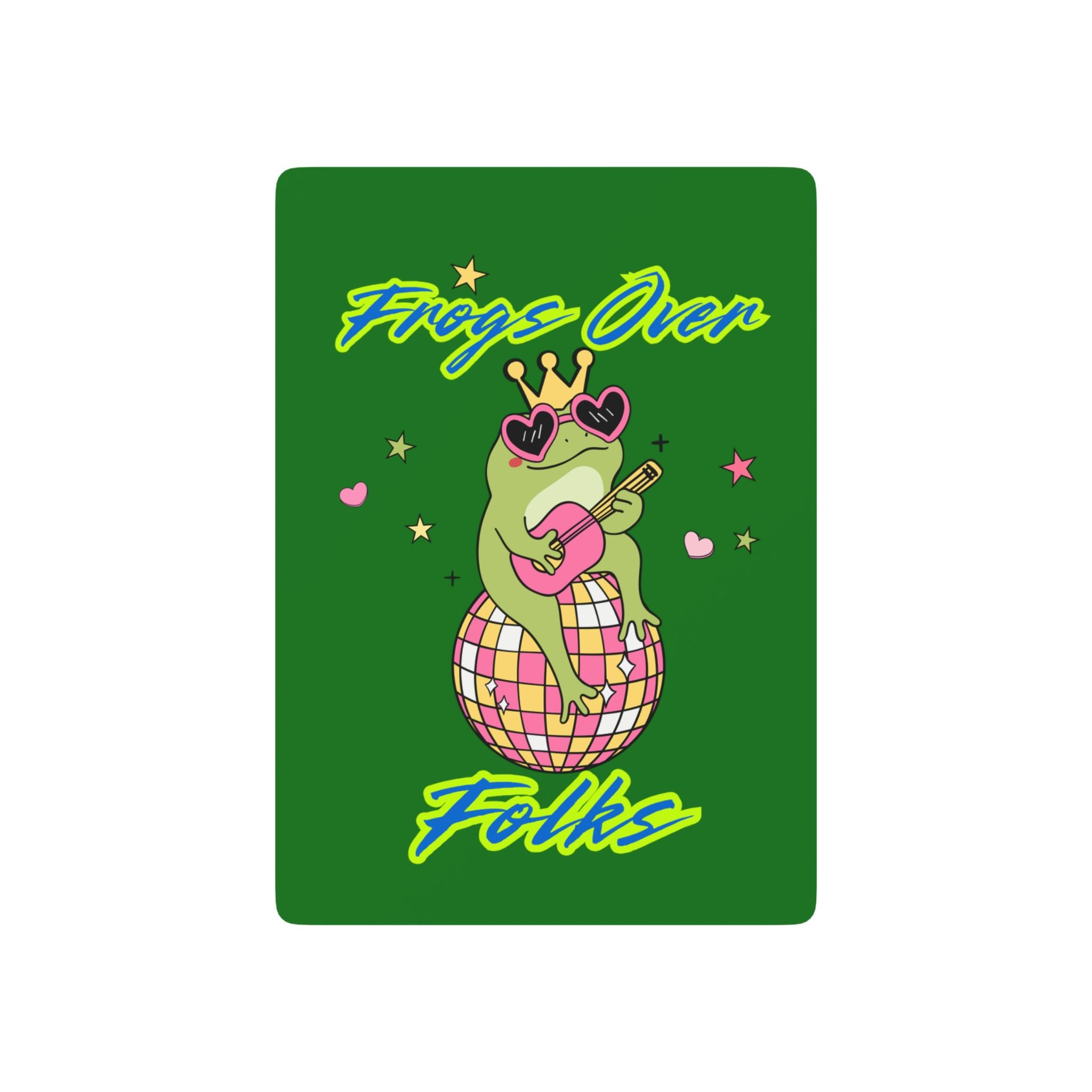 Frogs Over Folks Playing Cards – Cute Chaos Deck