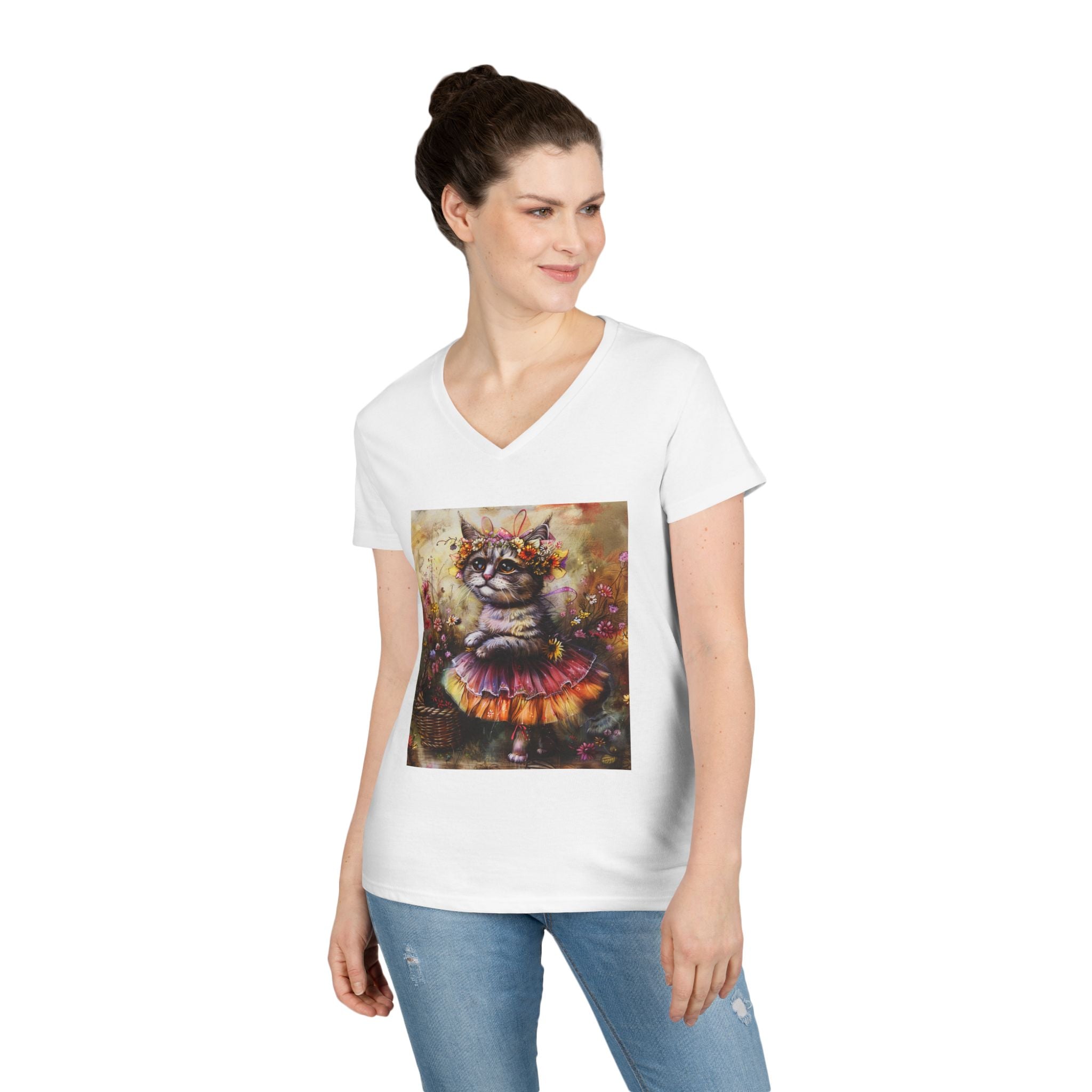 Sunset Bloom Kitten – Golden Garden Tee